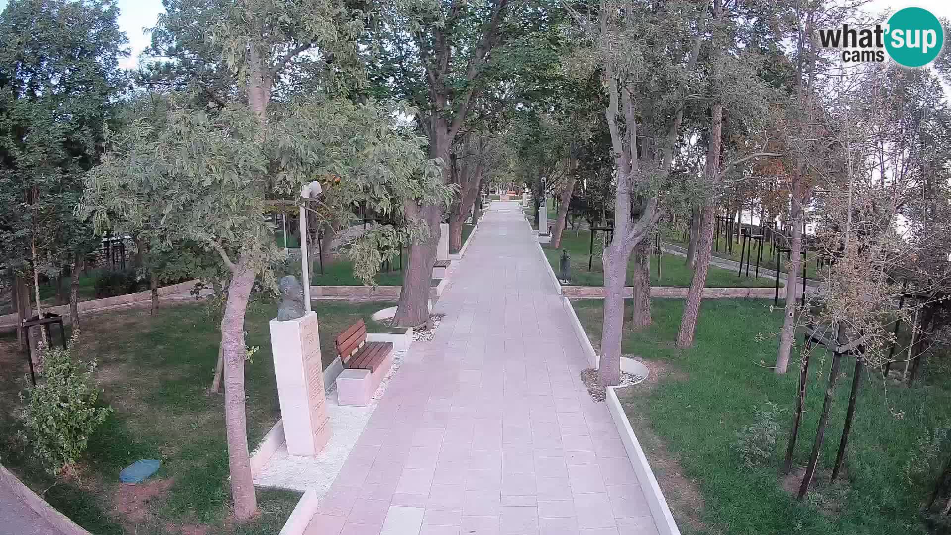 Webcam Schriftstellerpark Senj – Live am Meer