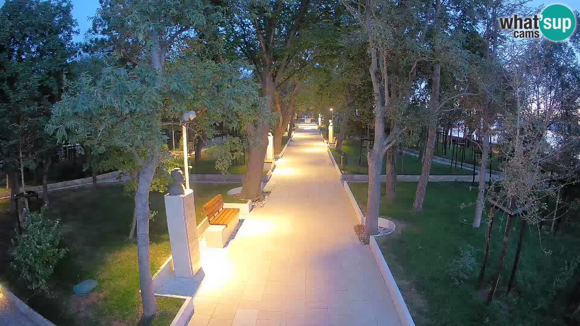 Writers’ Park Webcam Senj – Live by the Sea