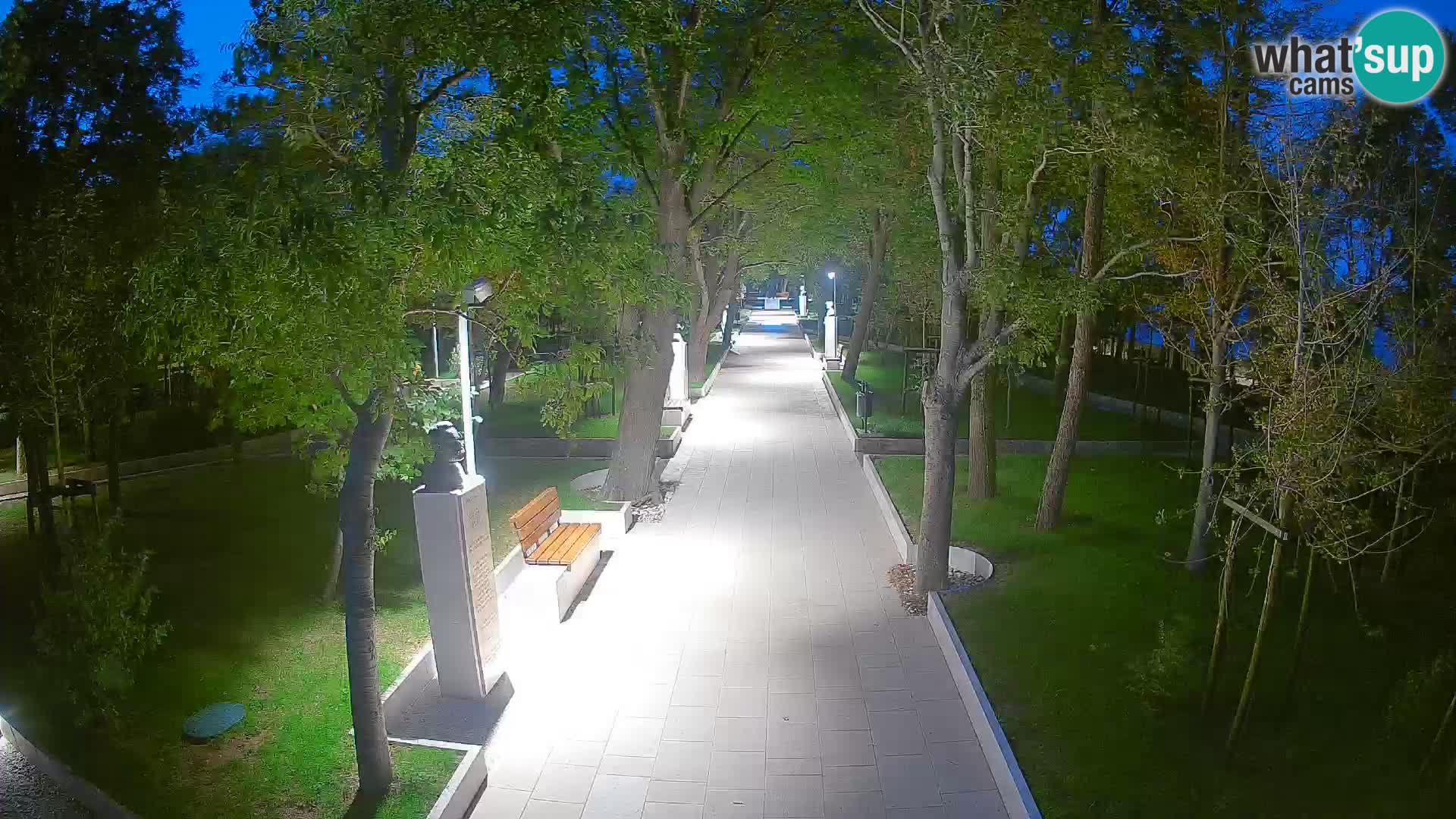 Webcam Schriftstellerpark Senj – Live am Meer
