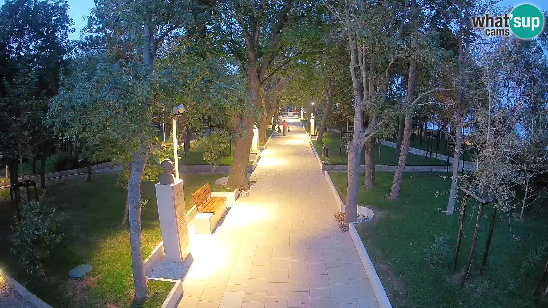 Webcam Schriftstellerpark Senj – Live am Meer