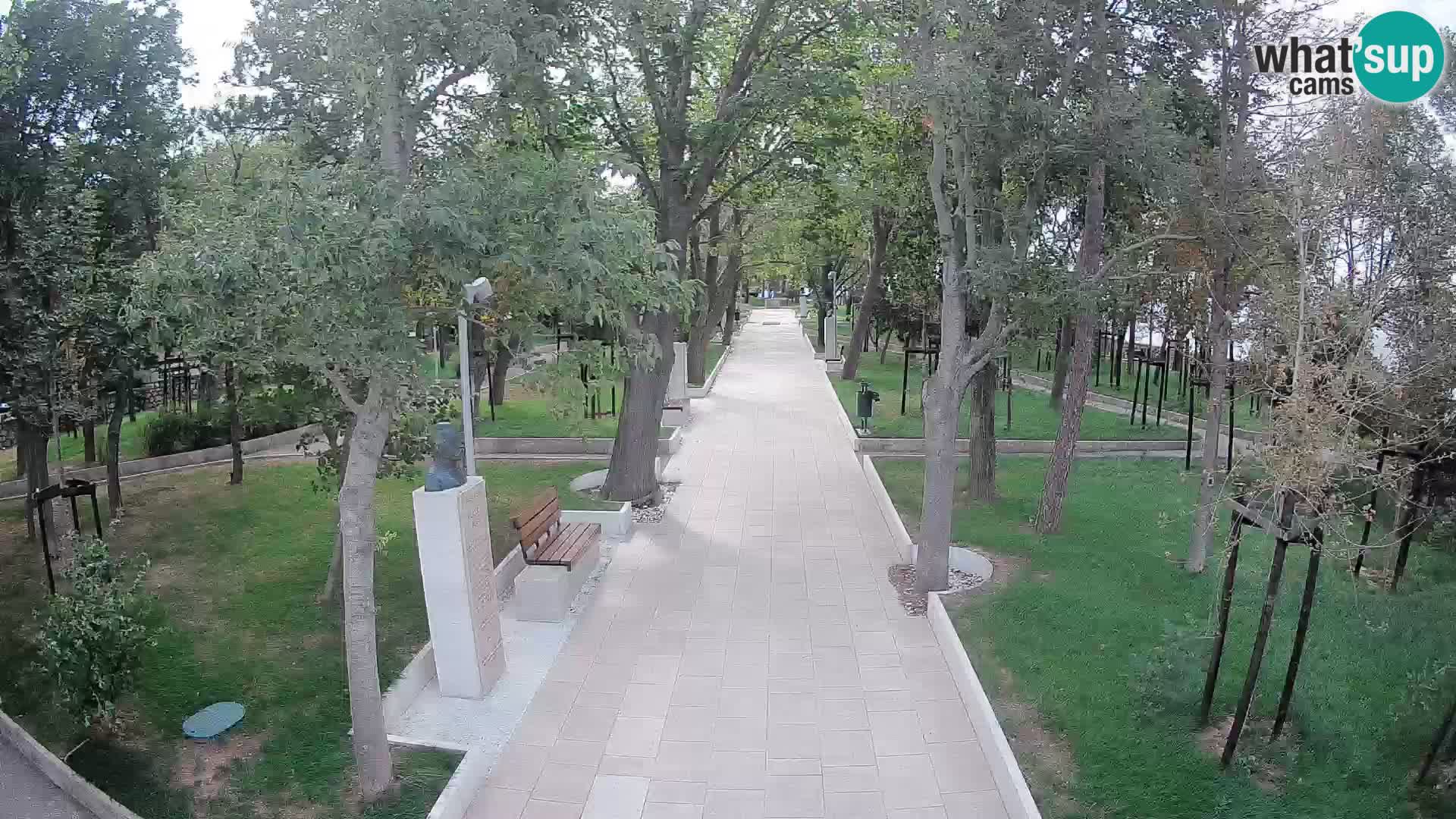 Webcam Schriftstellerpark Senj – Live am Meer