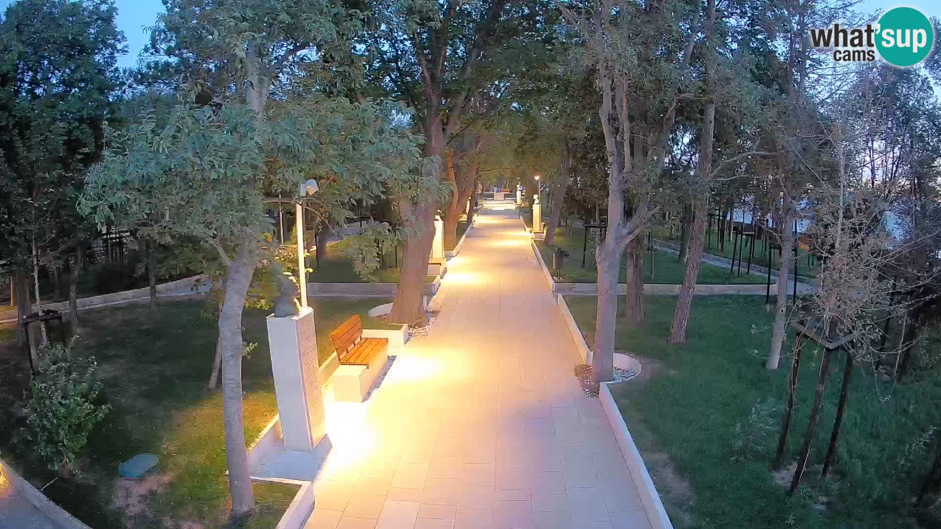 Webcam Schriftstellerpark Senj – Live am Meer