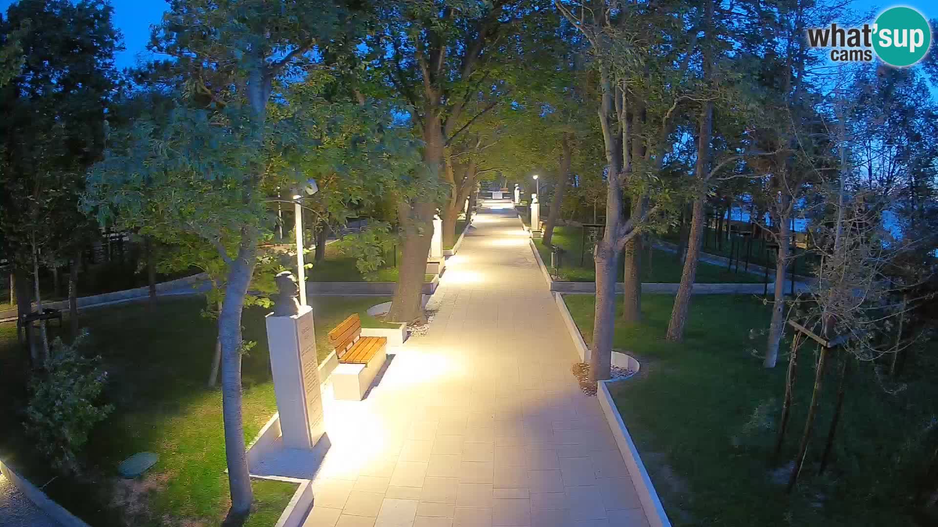 Webcam Schriftstellerpark Senj – Live am Meer