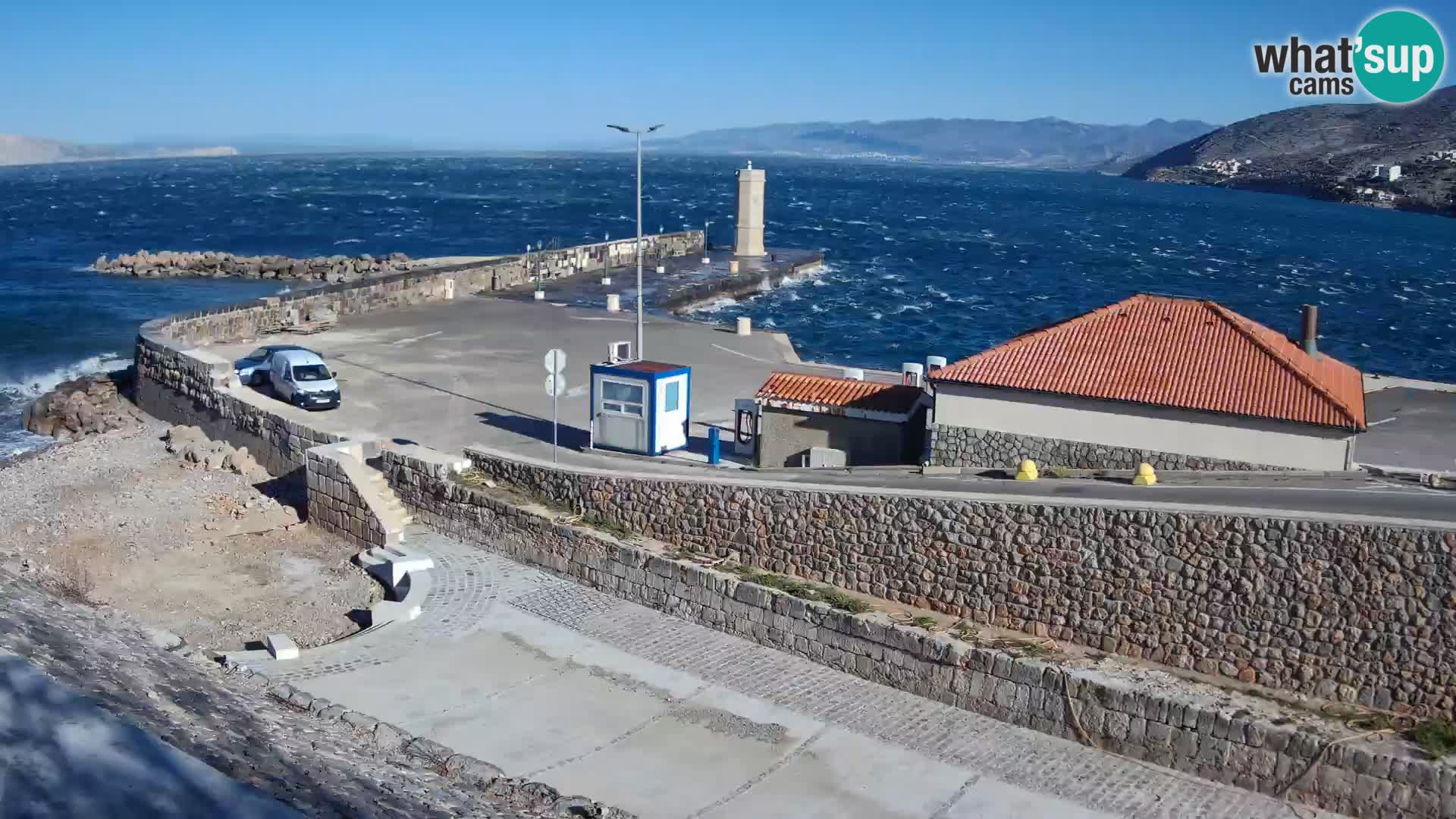 Webcam Porto di Segna – Frangiflutti e Faro in diretta