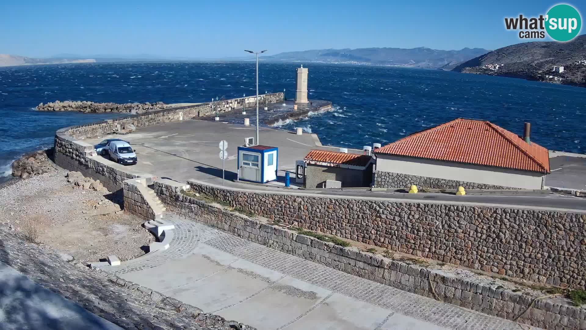 Webcam Porto di Segna – Frangiflutti e Faro in diretta