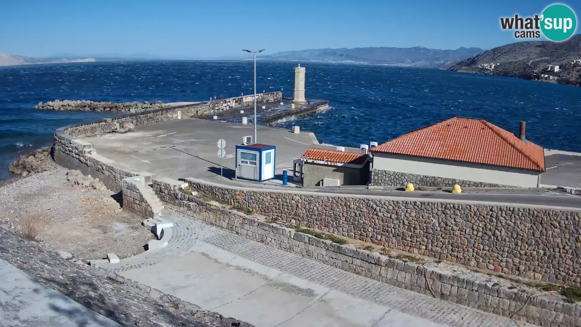 Web kamera Senj luka – Lukobran i svjetionik uživo