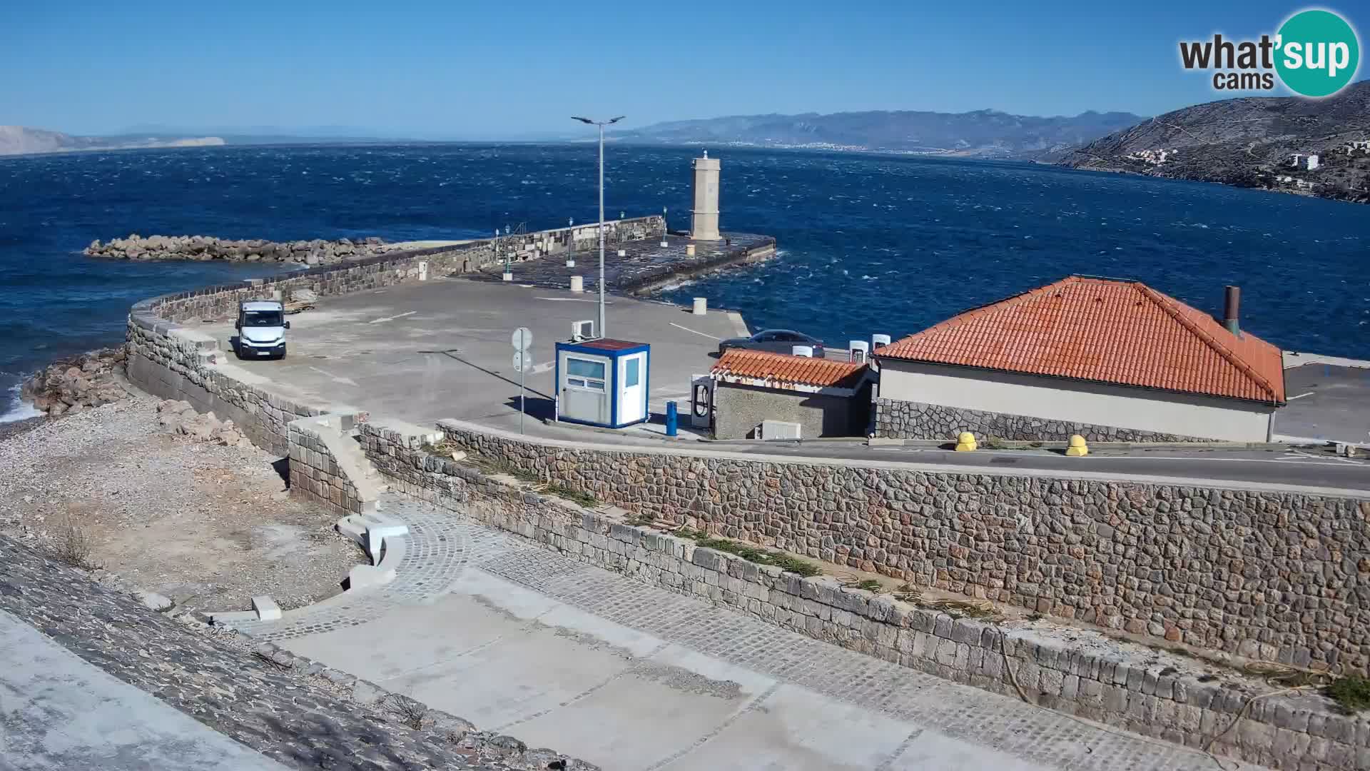 Webcam Porto di Segna – Frangiflutti e Faro in diretta