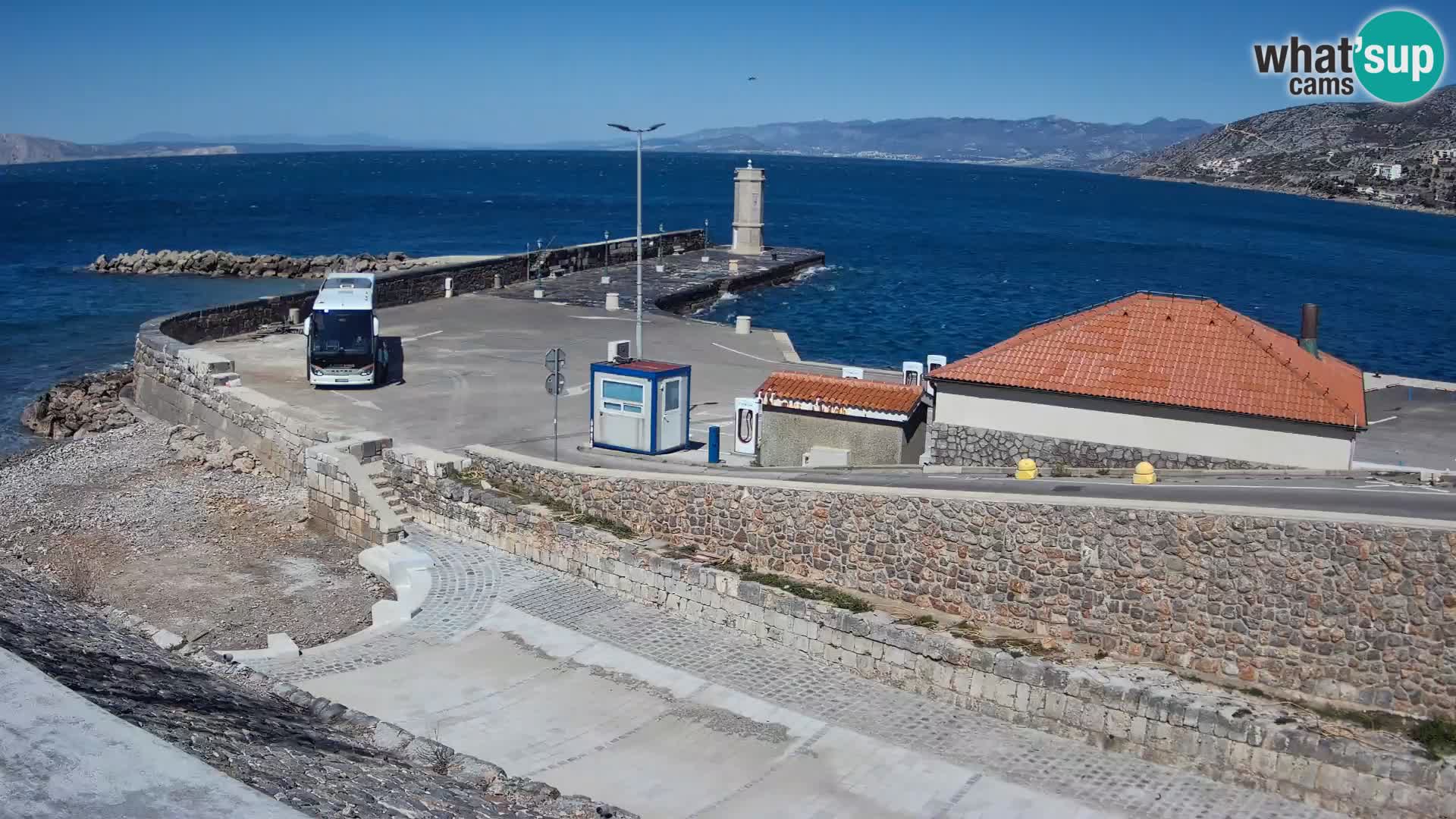 Webcam Porto di Segna – Frangiflutti e Faro in diretta