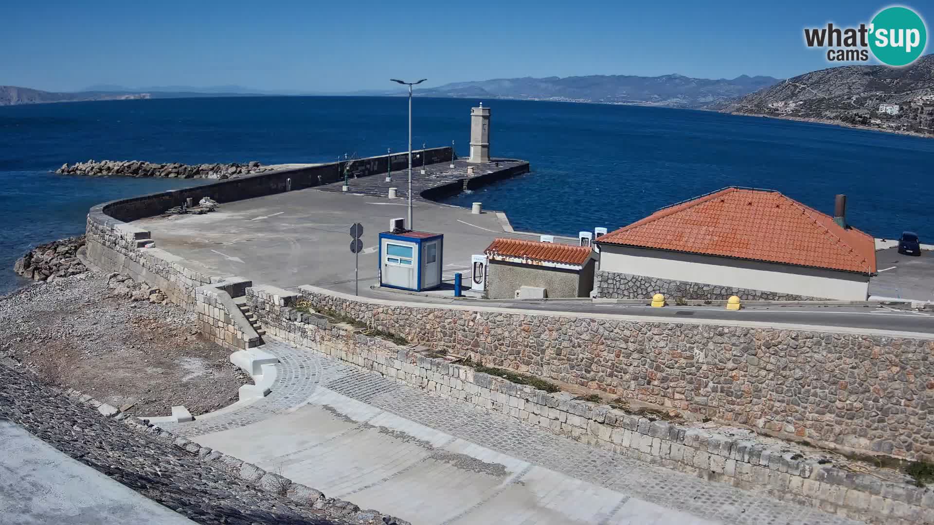 Webcam Porto di Segna – Frangiflutti e Faro in diretta