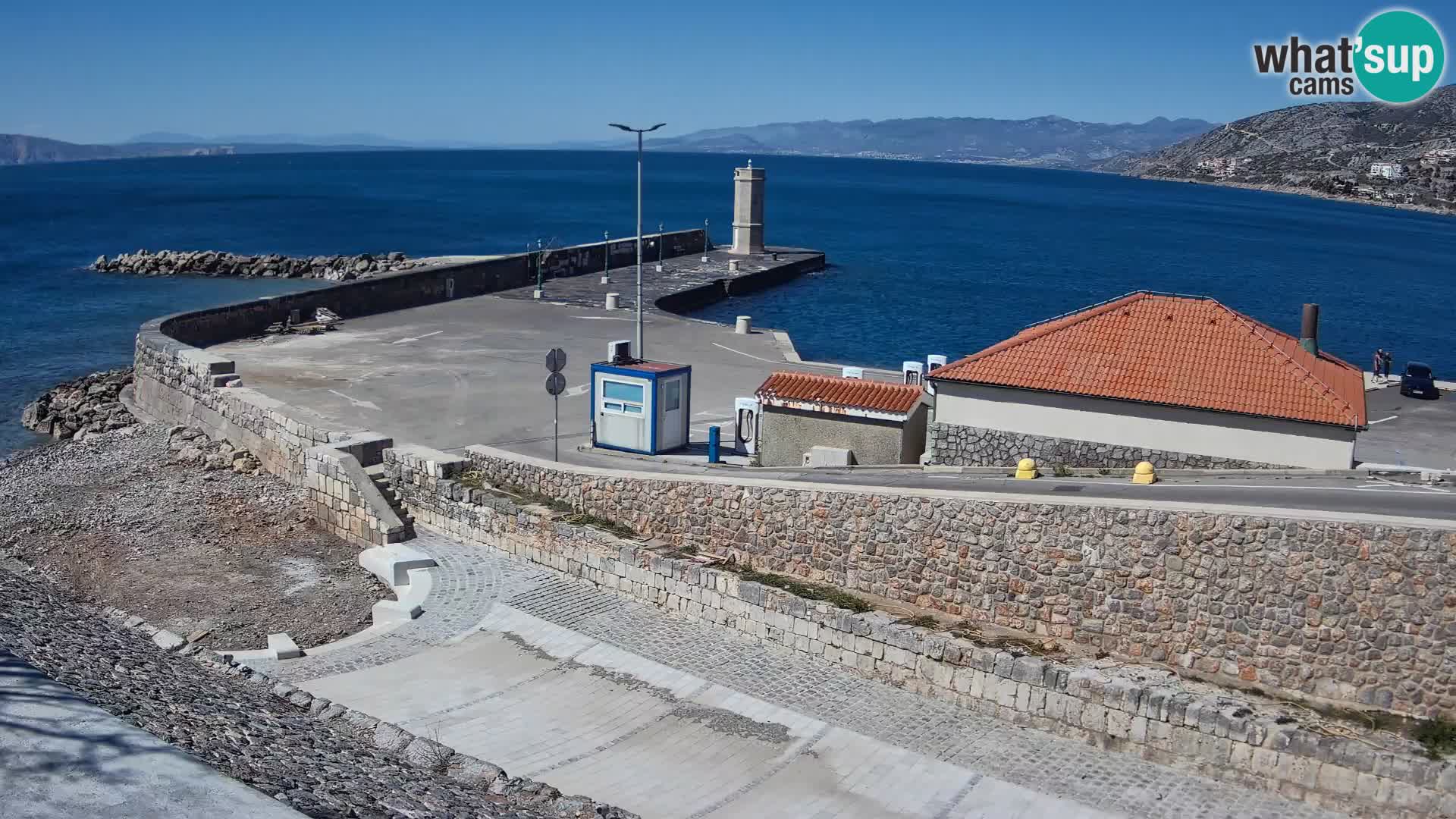 Web kamera Senj luka – Lukobran i svjetionik uživo