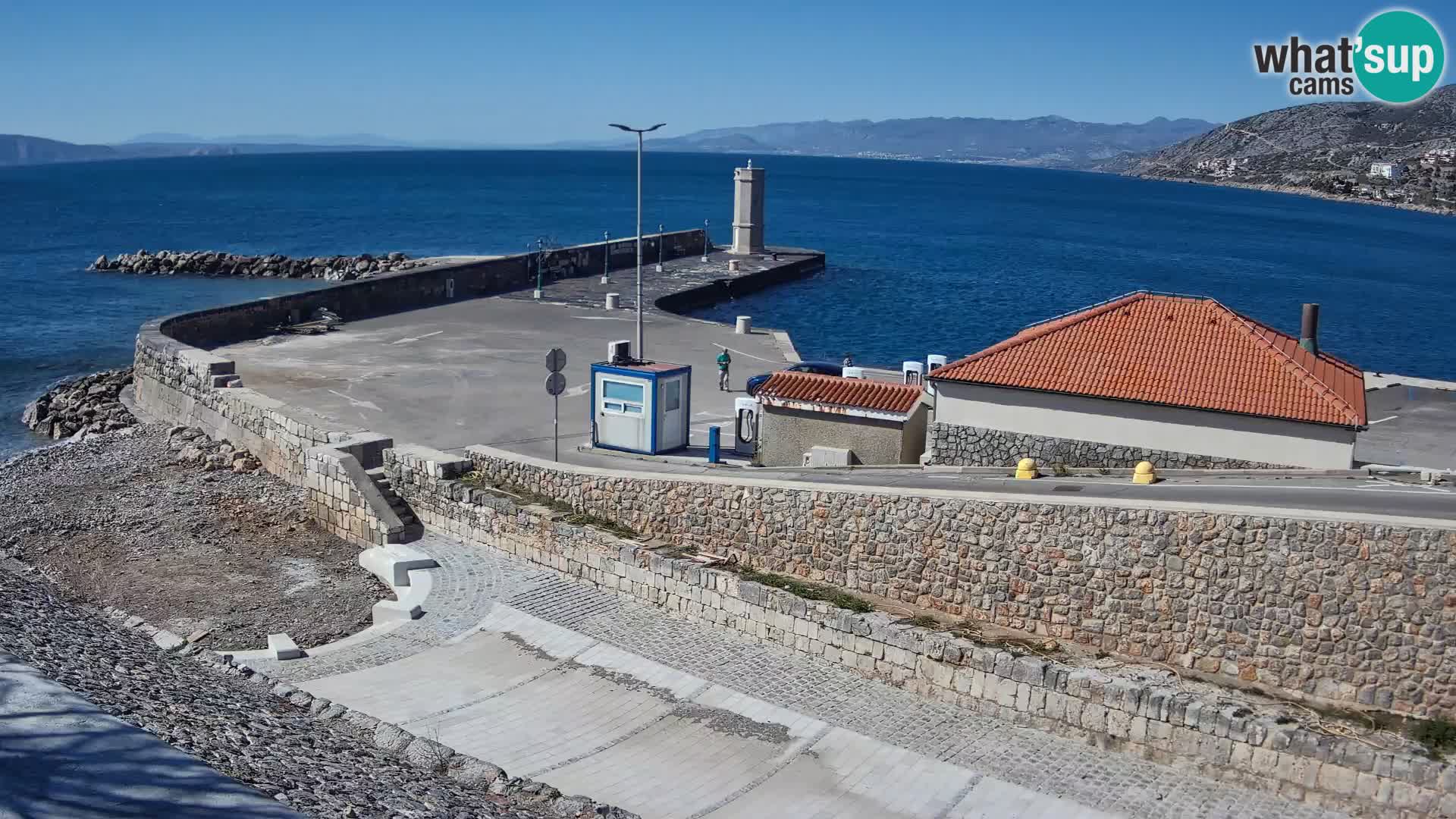 Senj Harbour Webcam – Breakwater & Lighthouse Live View