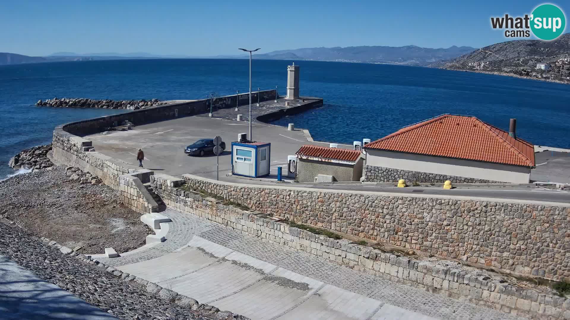 Senj Harbour Webcam – Breakwater & Lighthouse Live View