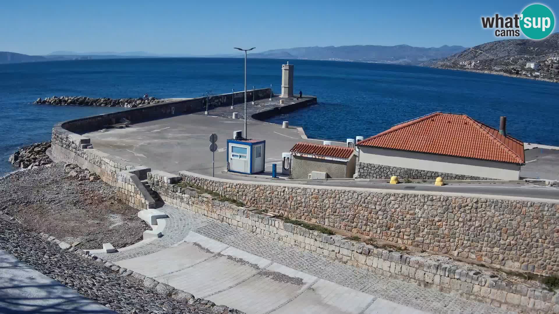 Web kamera Senj luka – Lukobran i svjetionik uživo