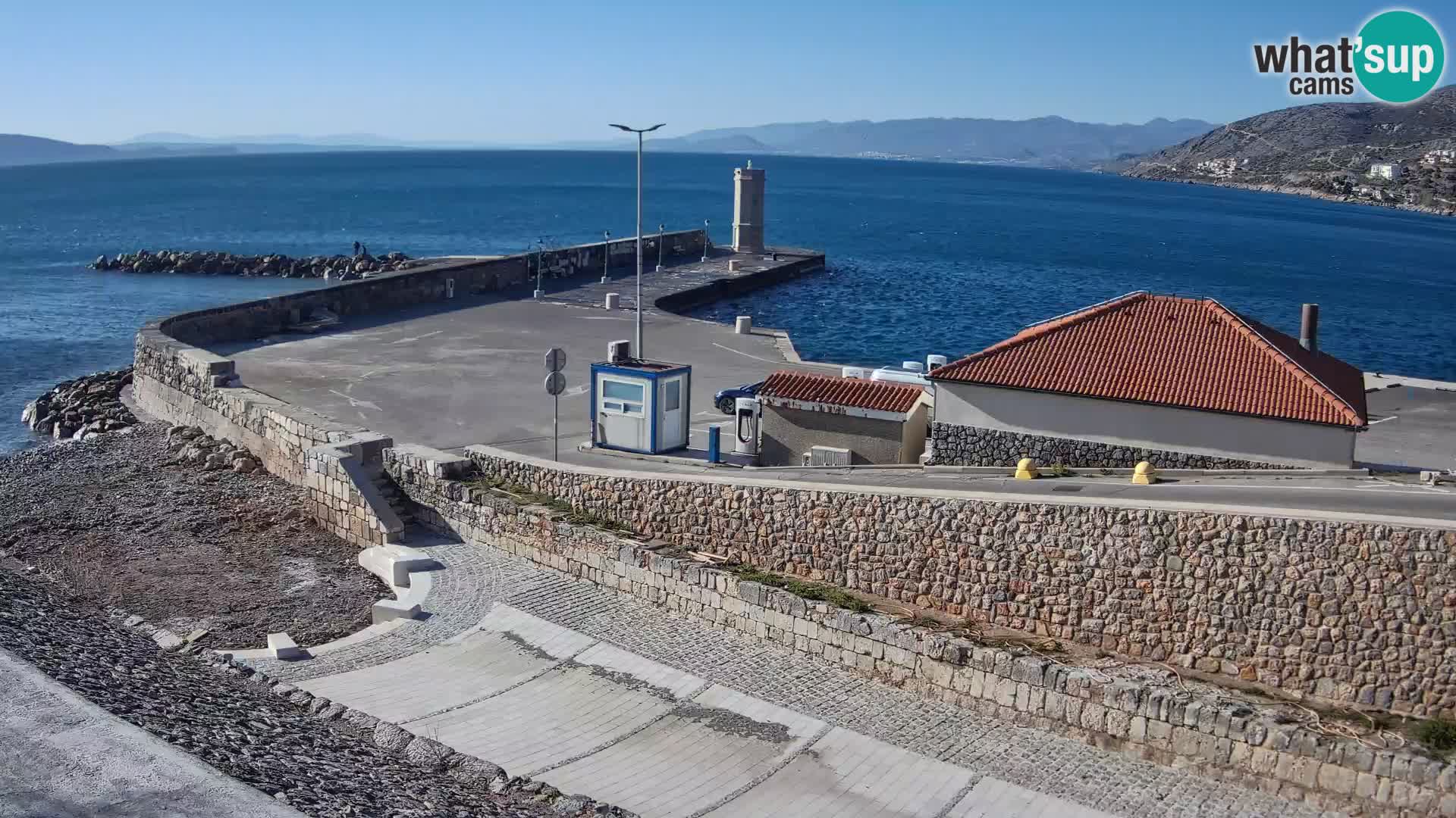 Web kamera Senj luka – Lukobran i svjetionik uživo