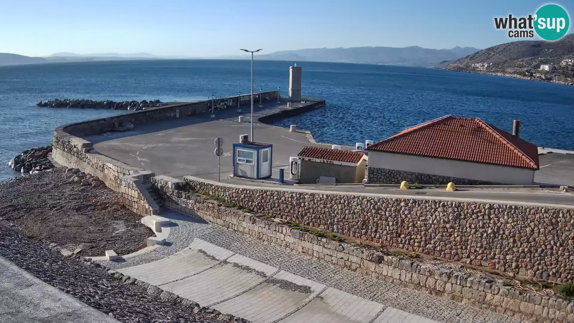Webcam Porto di Segna – Frangiflutti e Faro in diretta