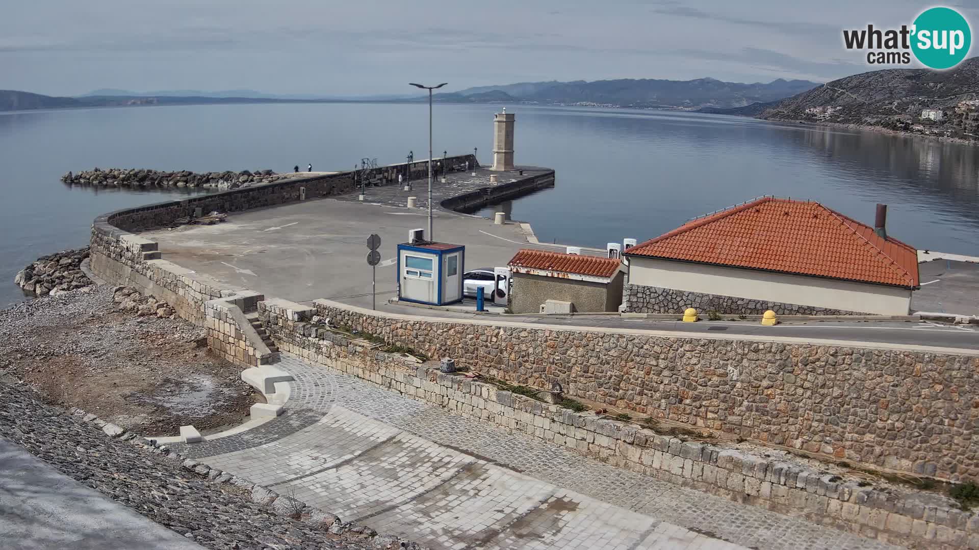 Senj Harbour Webcam – Breakwater & Lighthouse Live View