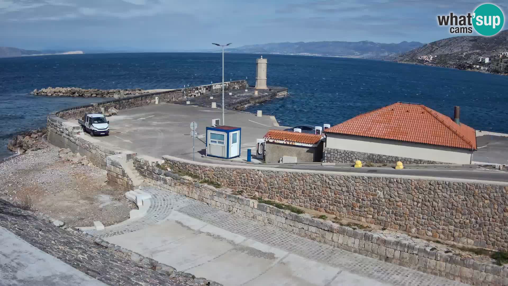 Senj Harbour Webcam – Breakwater & Lighthouse Live View