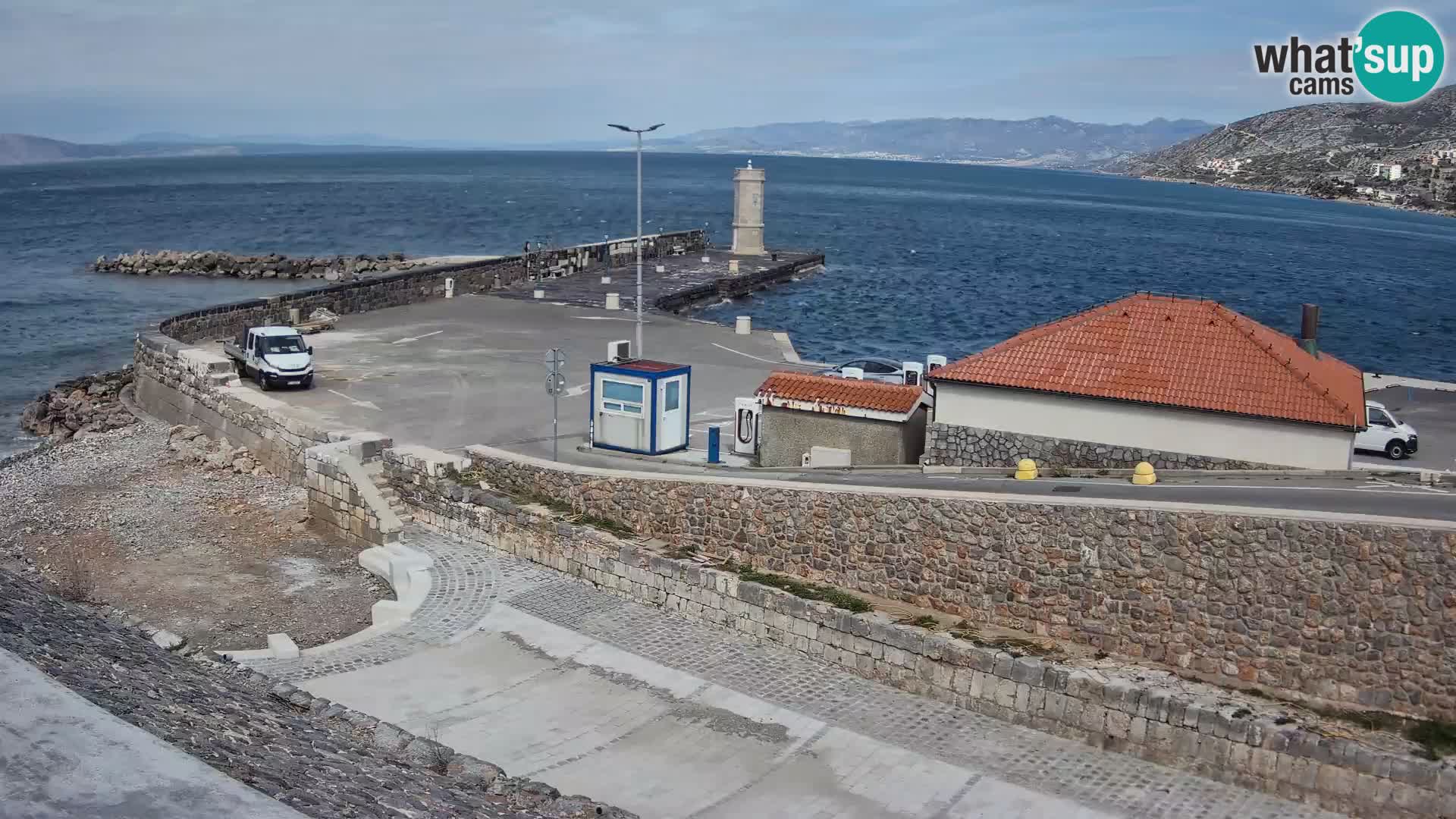 Senj Harbour Webcam – Breakwater & Lighthouse Live View