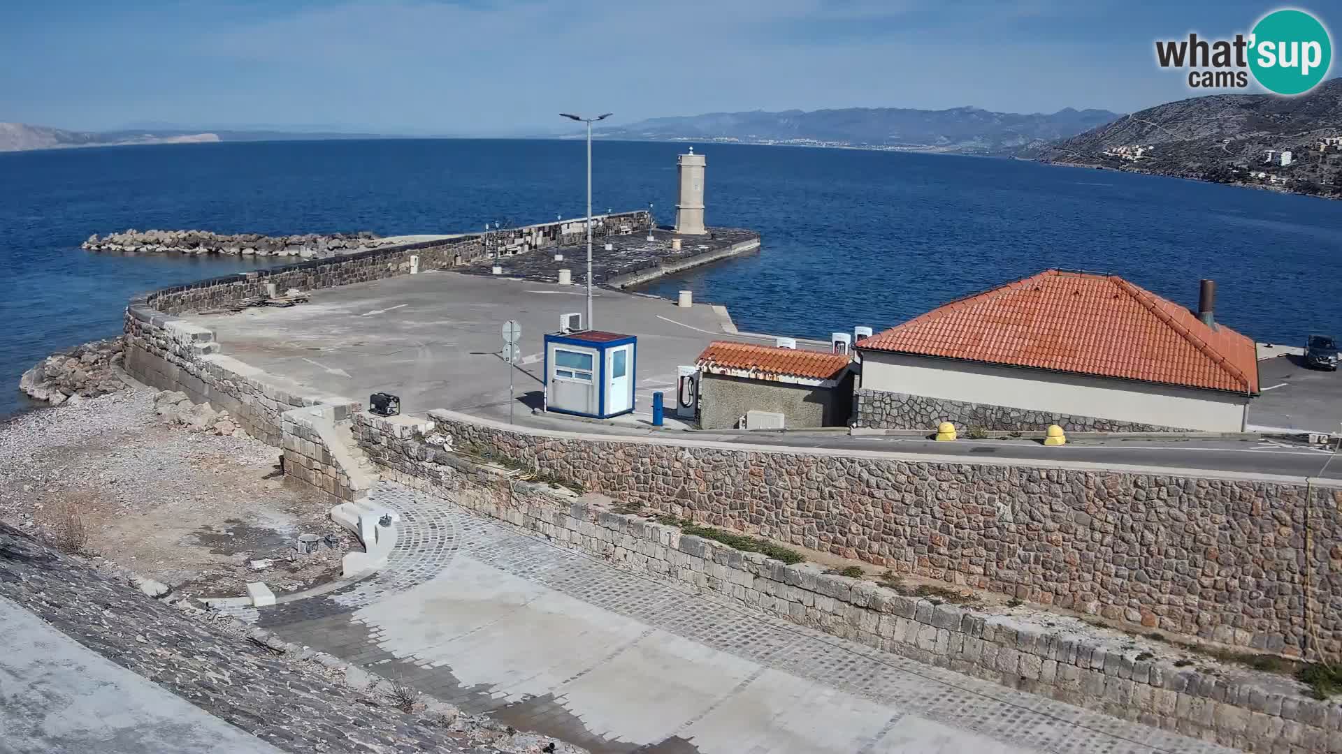 Senj Harbour Webcam – Breakwater & Lighthouse Live View