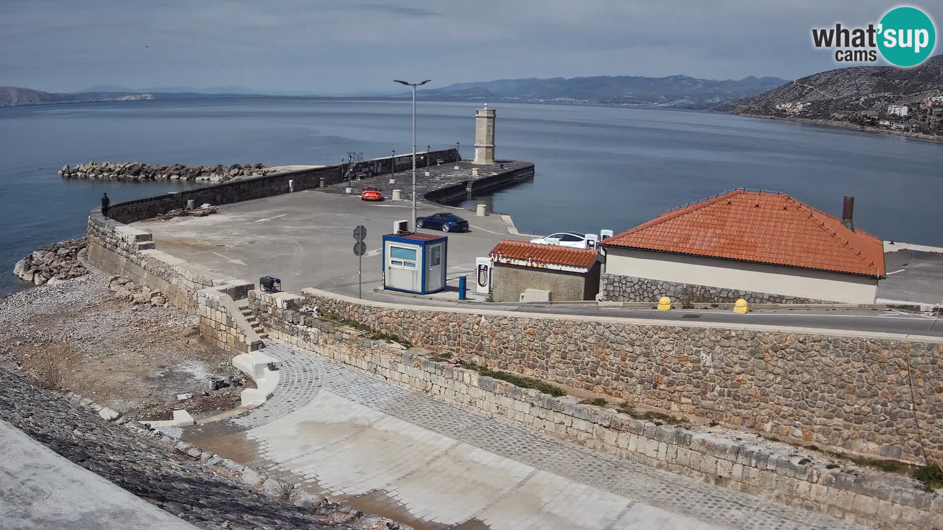 Webcam puerto de Senj – Rompeolas y faro en directo