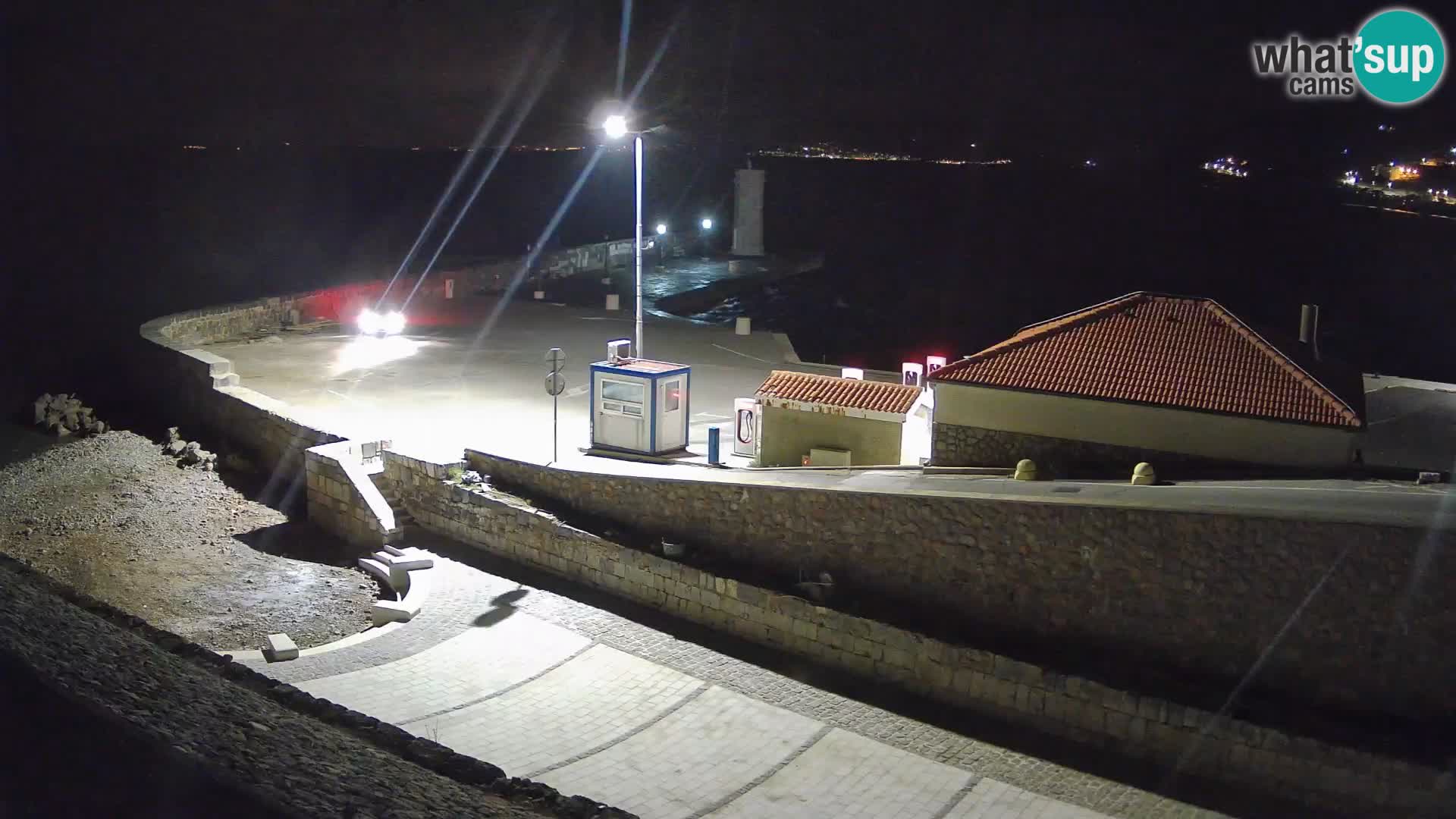 Senj Harbour Webcam – Breakwater & Lighthouse Live View