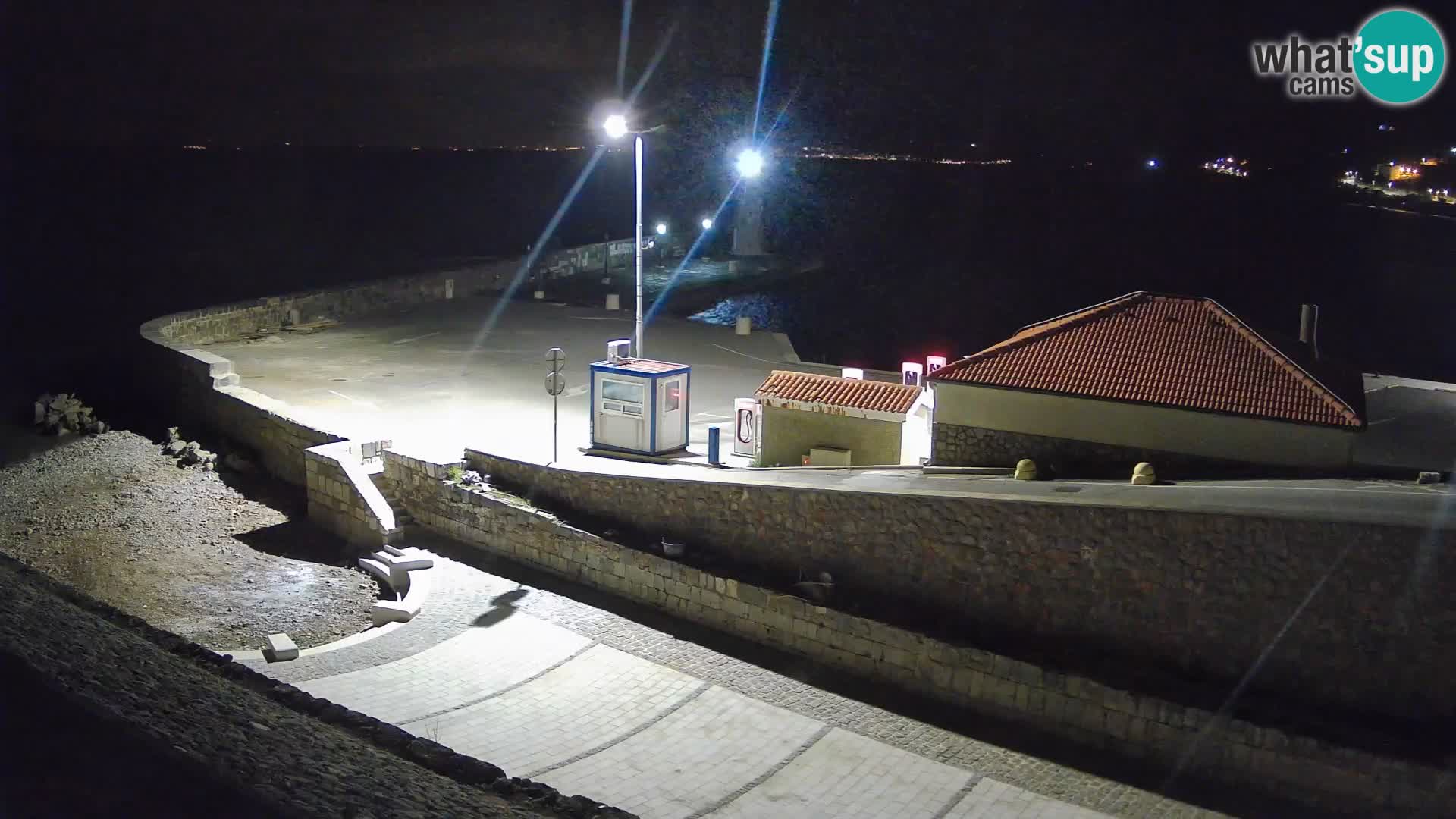 Senj Harbour Webcam – Breakwater & Lighthouse Live View