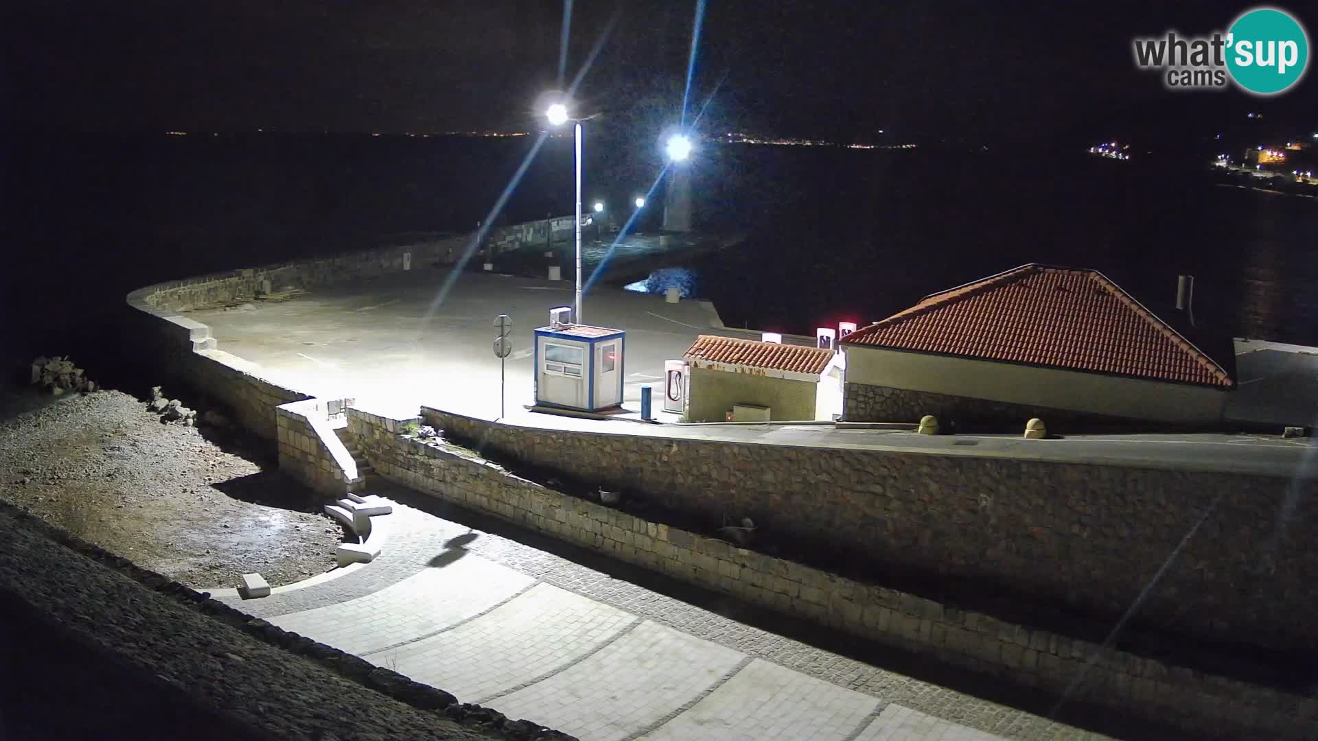 Senj Harbour Webcam – Breakwater & Lighthouse Live View