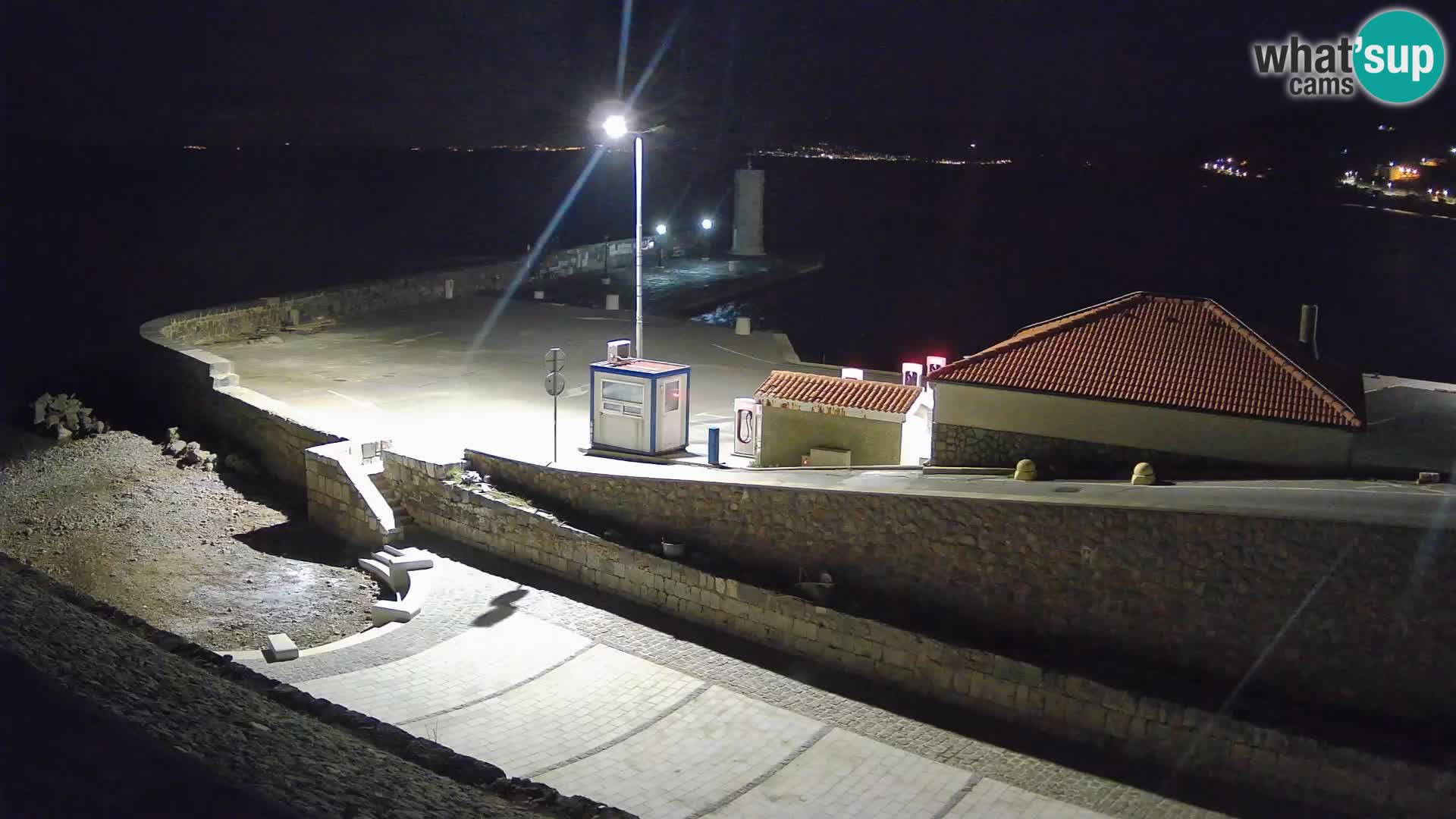 Senj Harbour Webcam – Breakwater & Lighthouse Live View