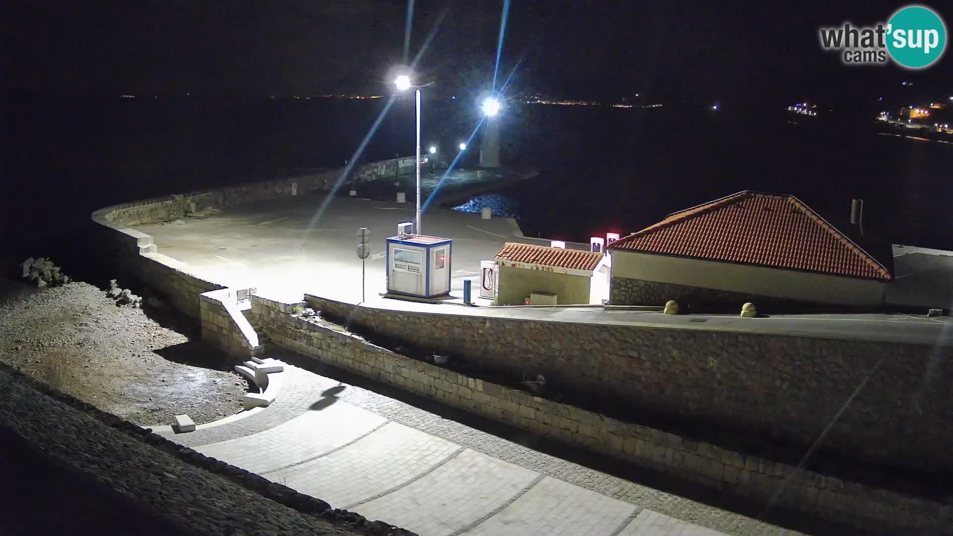 Senj Harbour Webcam – Breakwater & Lighthouse Live View