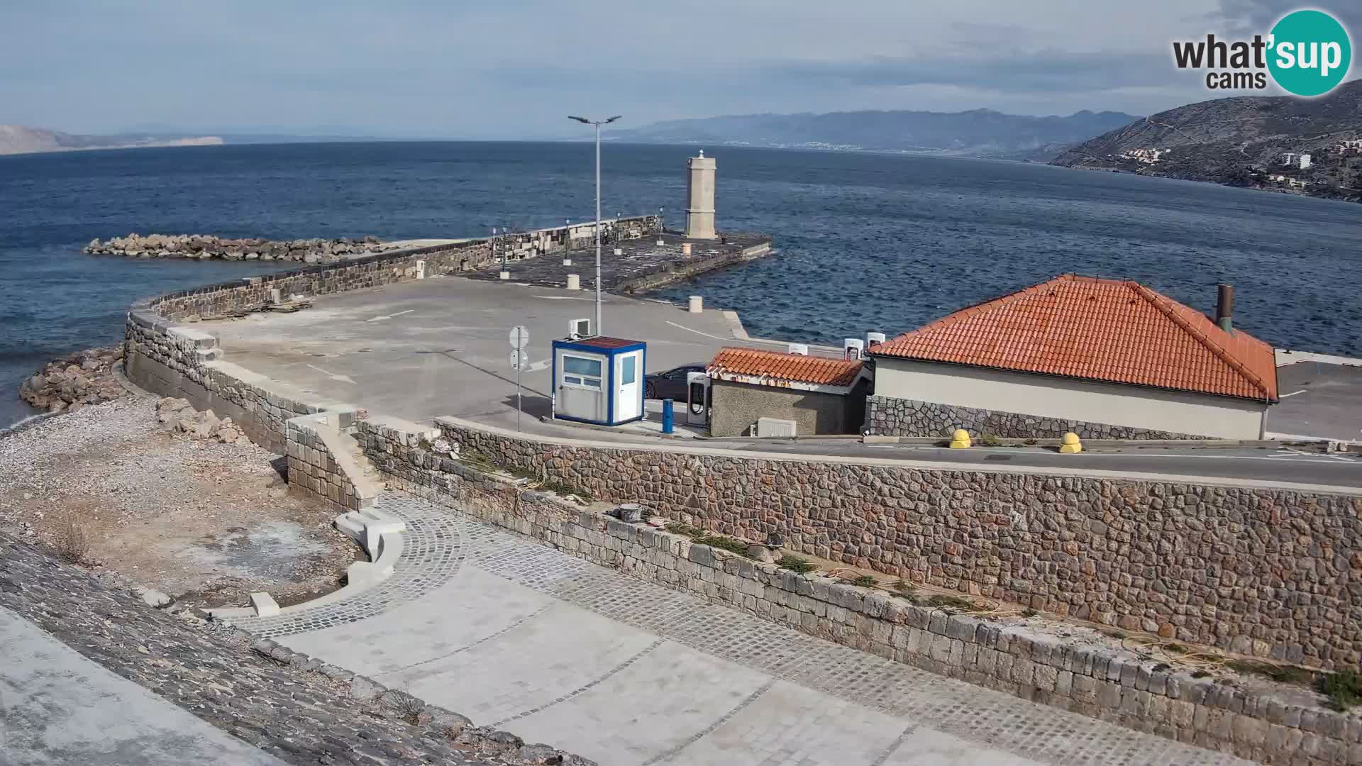 Senj Harbour Webcam – Breakwater & Lighthouse Live View
