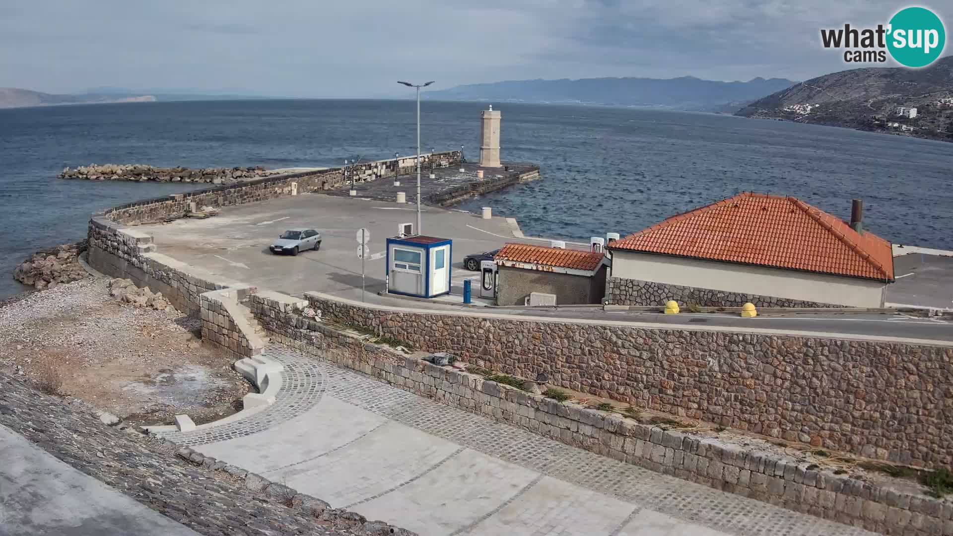 Senj Harbour Webcam – Breakwater & Lighthouse Live View