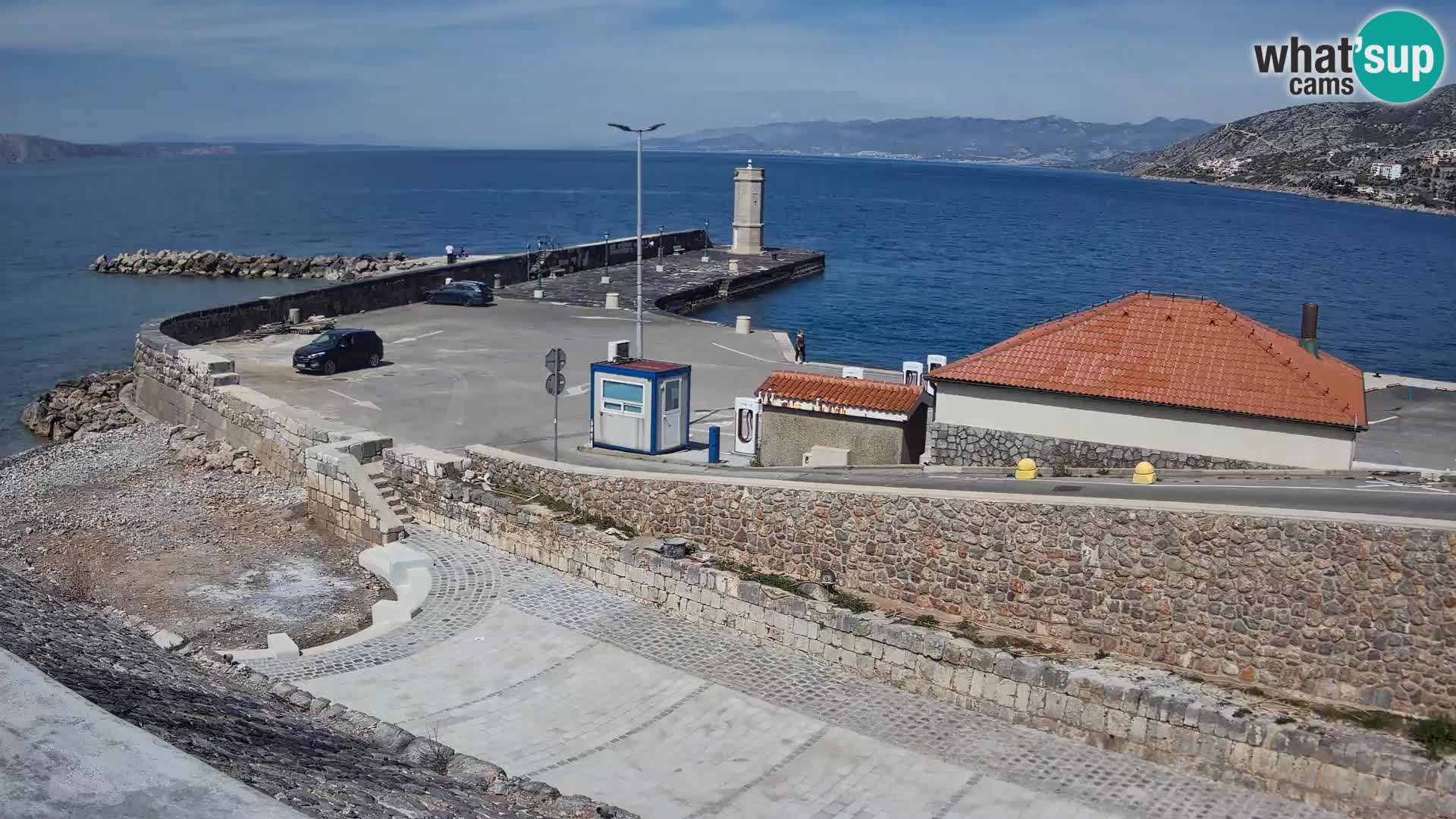 Senj Harbour Webcam – Breakwater & Lighthouse Live View