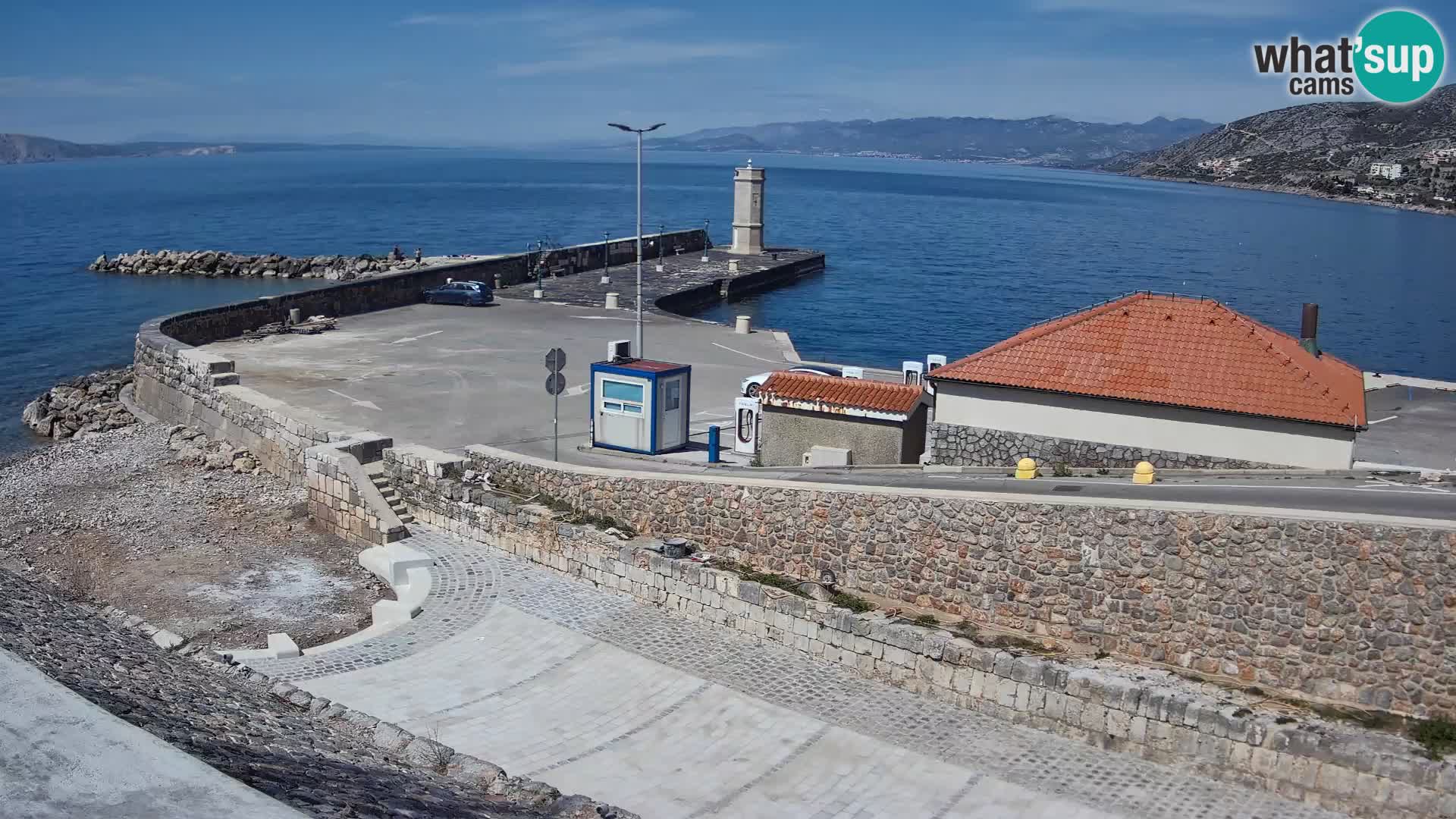 Web kamera Senj luka – Lukobran i svjetionik uživo