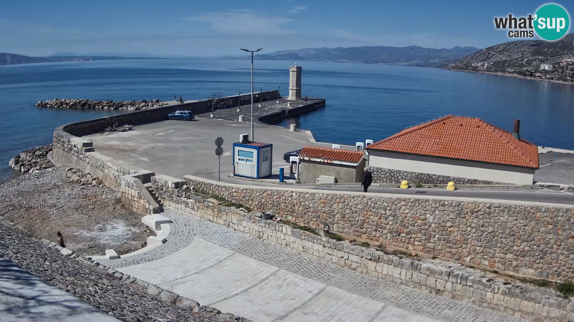 Senj Harbour Webcam – Breakwater & Lighthouse Live View