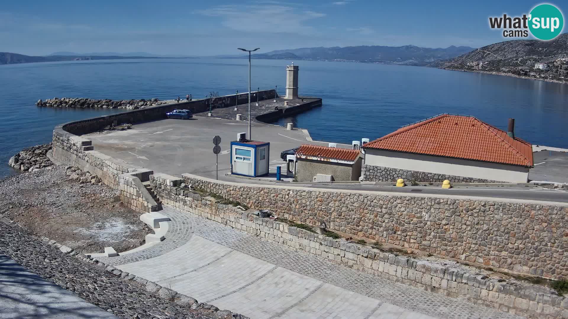 Webcam Porto di Segna – Frangiflutti e Faro in diretta