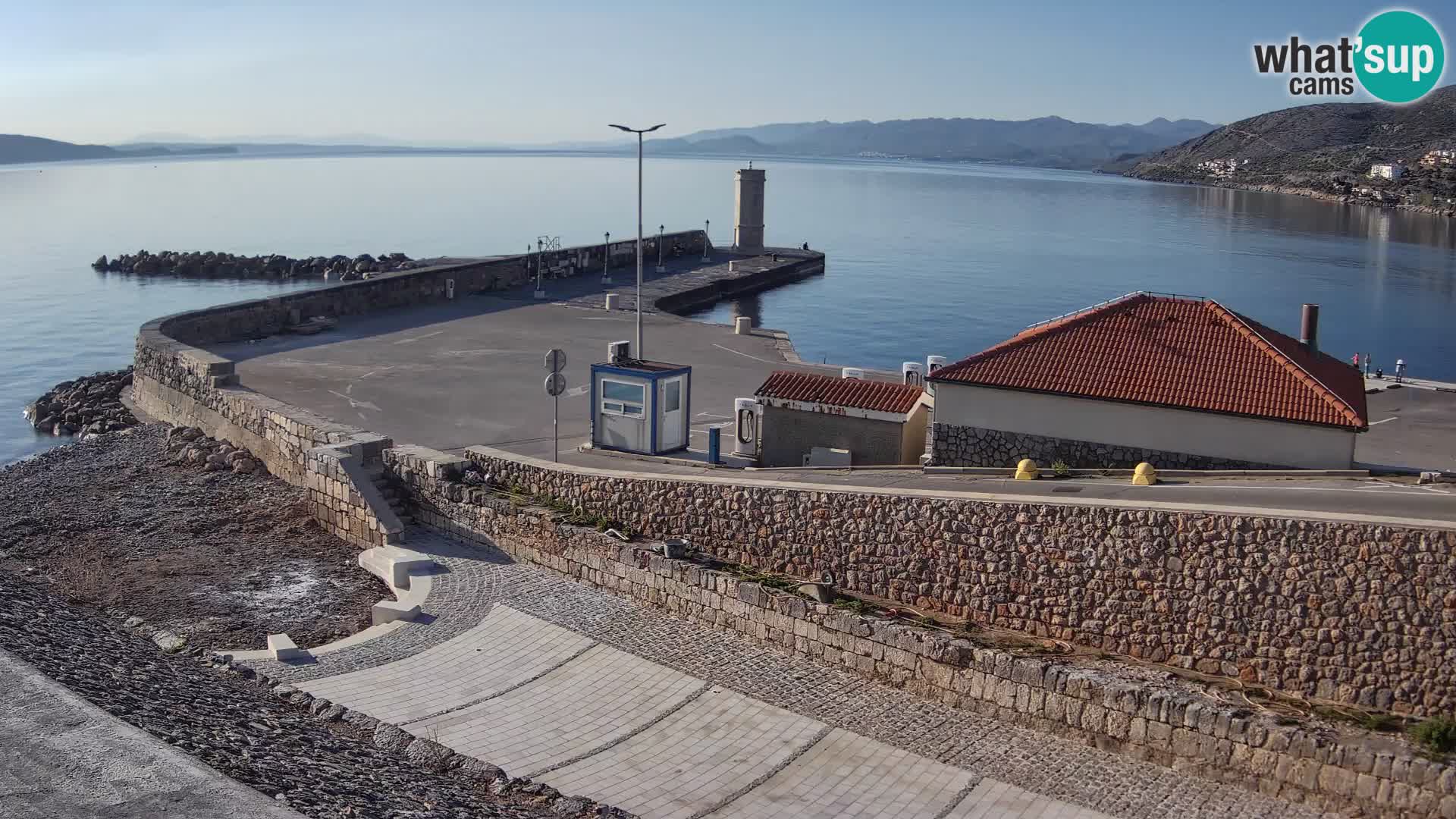 Senj Harbour Webcam – Breakwater & Lighthouse Live View