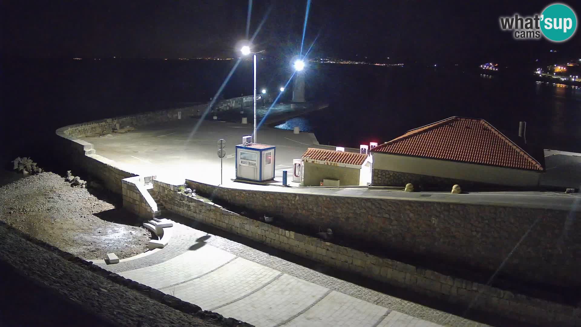 Senj Harbour Webcam – Breakwater & Lighthouse Live View