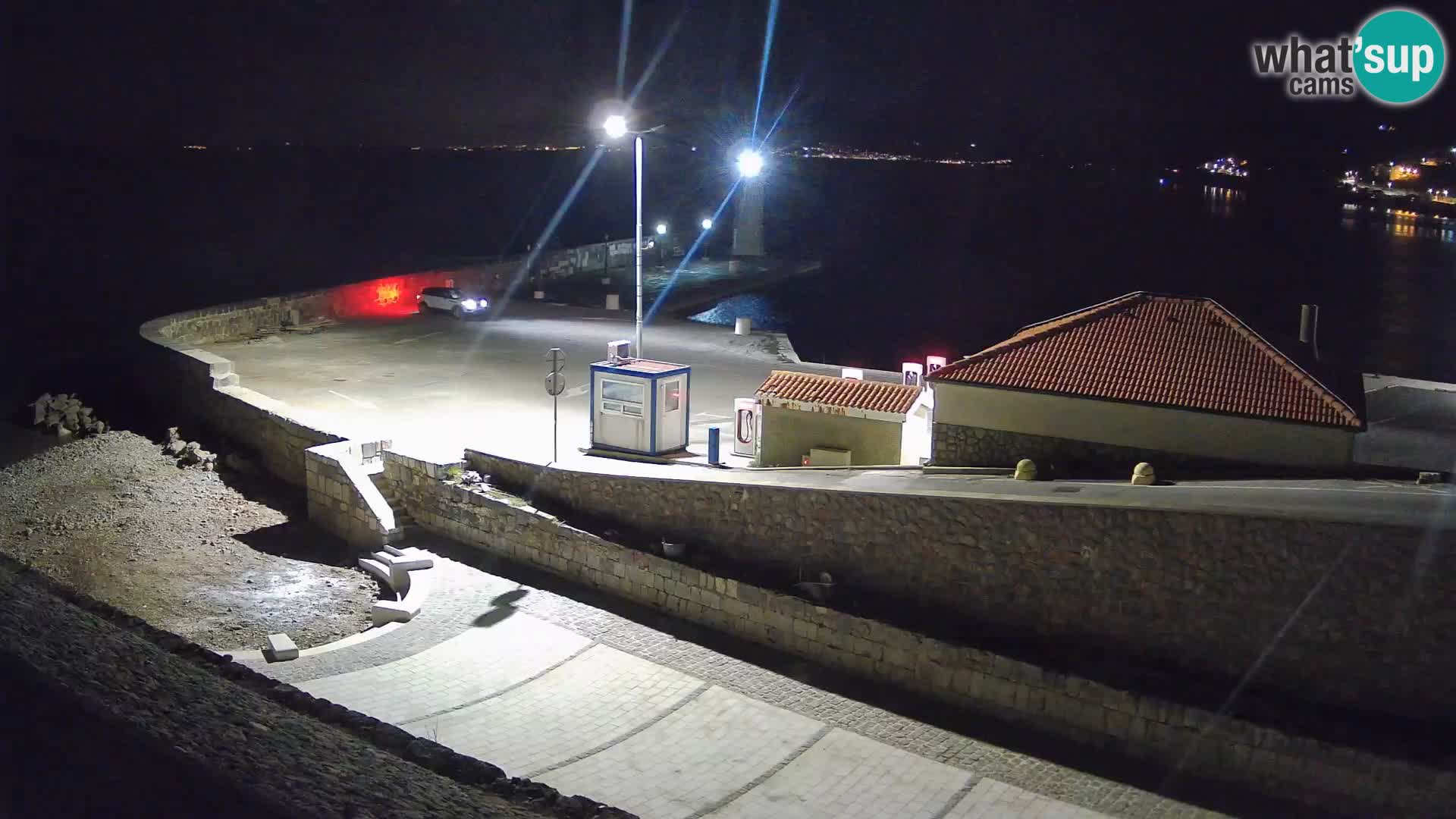 Senj Harbour Webcam – Breakwater & Lighthouse Live View