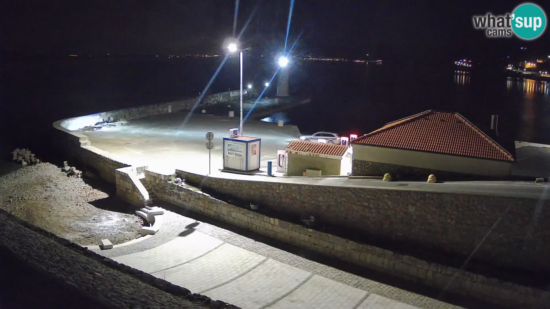 Senj Harbour Webcam – Breakwater & Lighthouse Live View