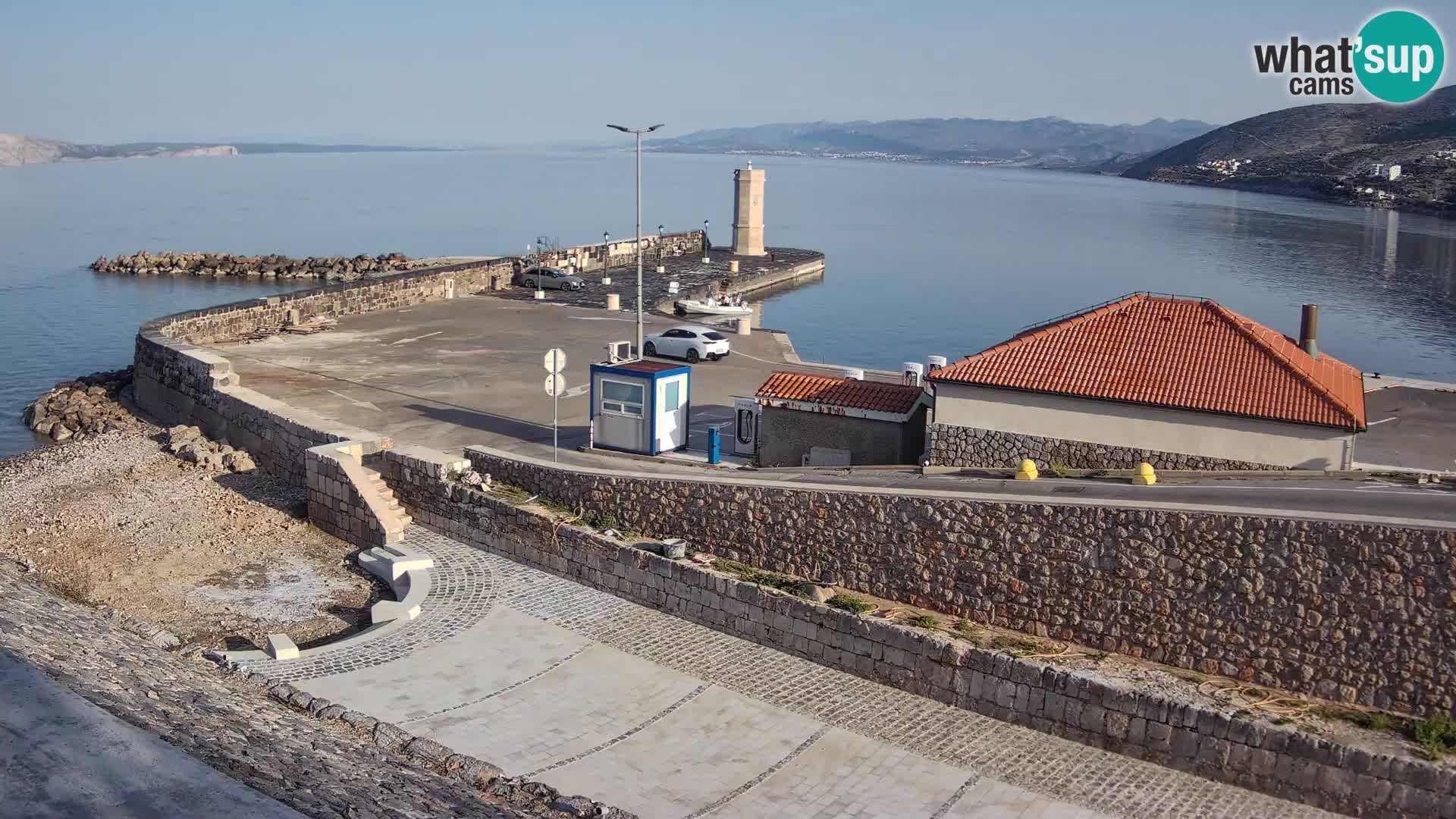 Webcam Porto di Segna – Frangiflutti e Faro in diretta
