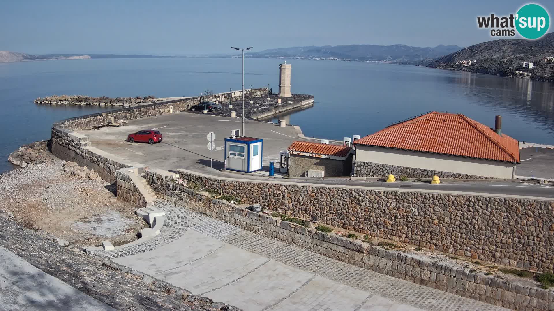 Senj Harbour Webcam – Breakwater & Lighthouse Live View
