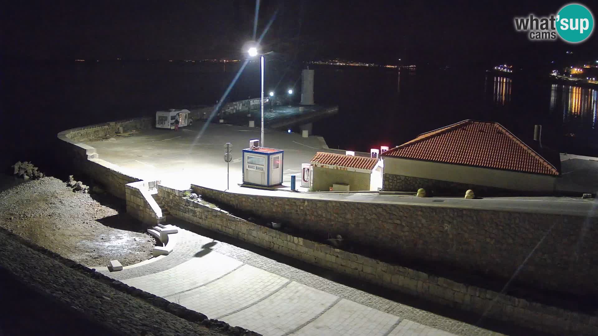 Senj Hafen Webcam – Wellenbrecher & Leuchtturm Liveblick