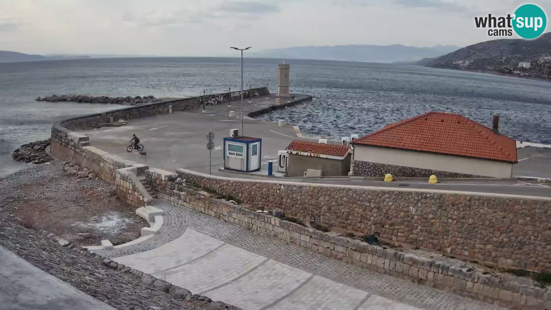 Webcam Porto di Segna – Frangiflutti e Faro in diretta