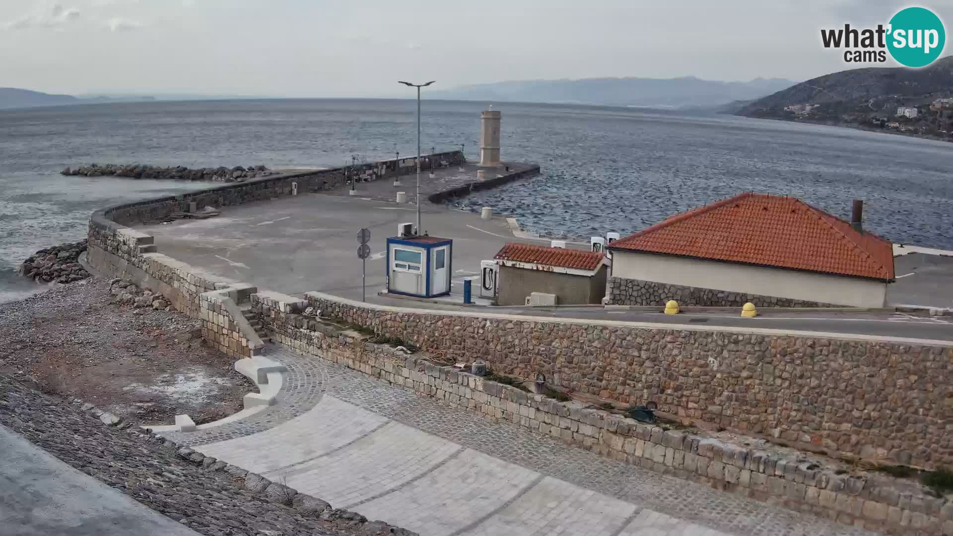 Web kamera Senj luka – Lukobran i svjetionik uživo