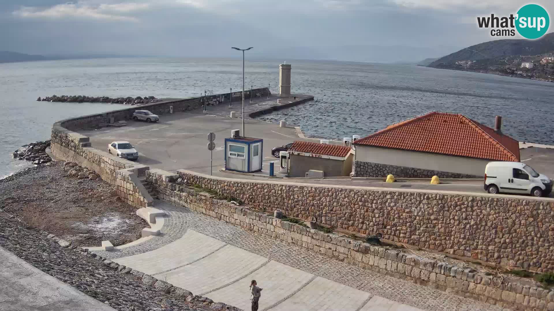 Web kamera Senj luka – Lukobran i svjetionik uživo