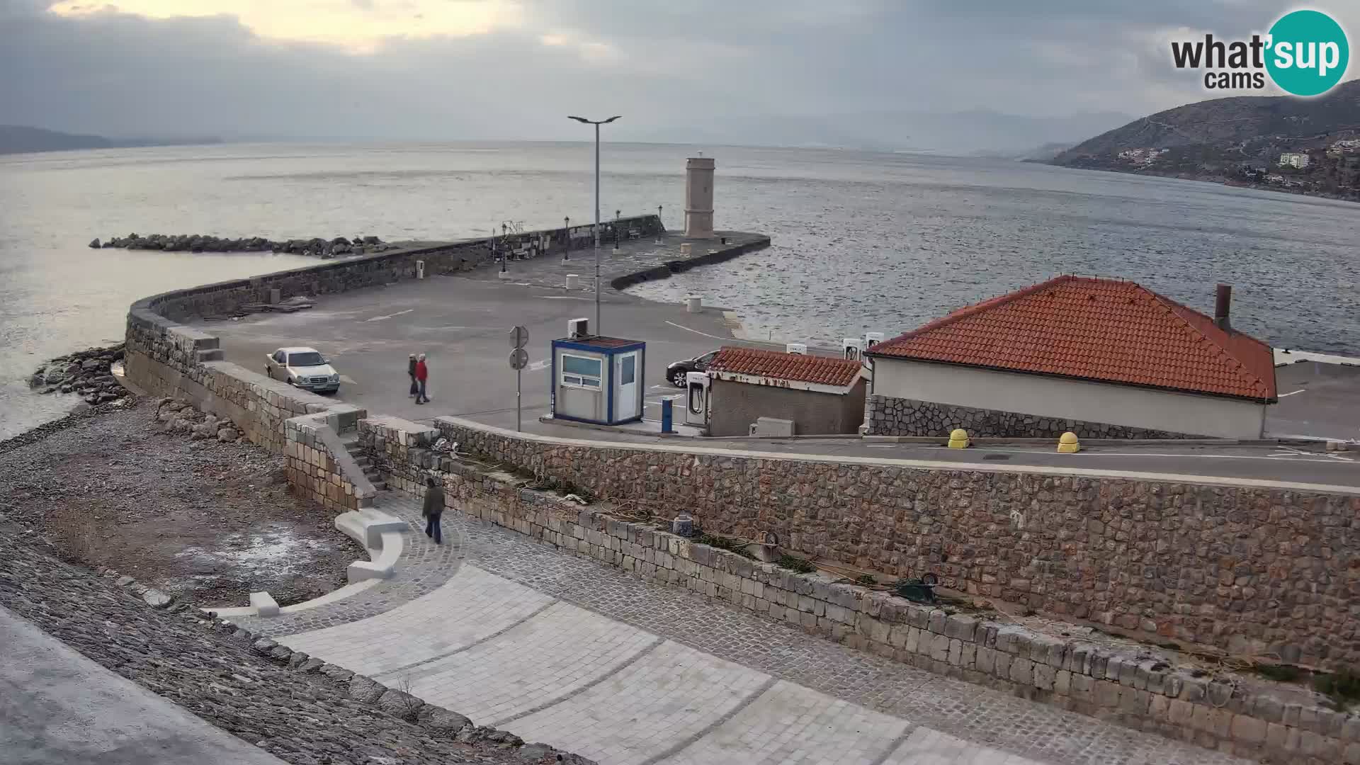 Web kamera Senj luka – Lukobran i svjetionik uživo