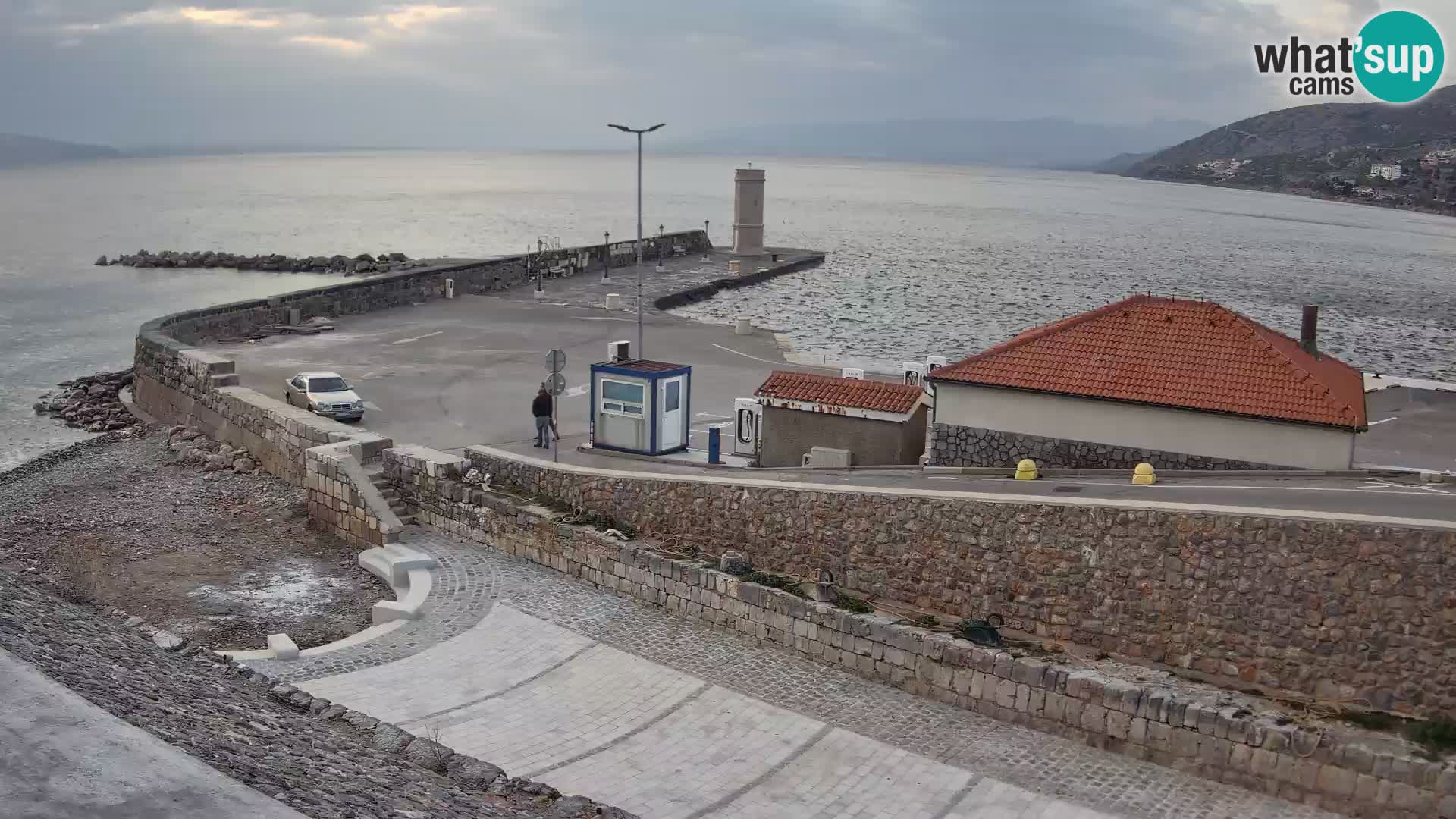 Web kamera Senj luka – Lukobran i svjetionik uživo