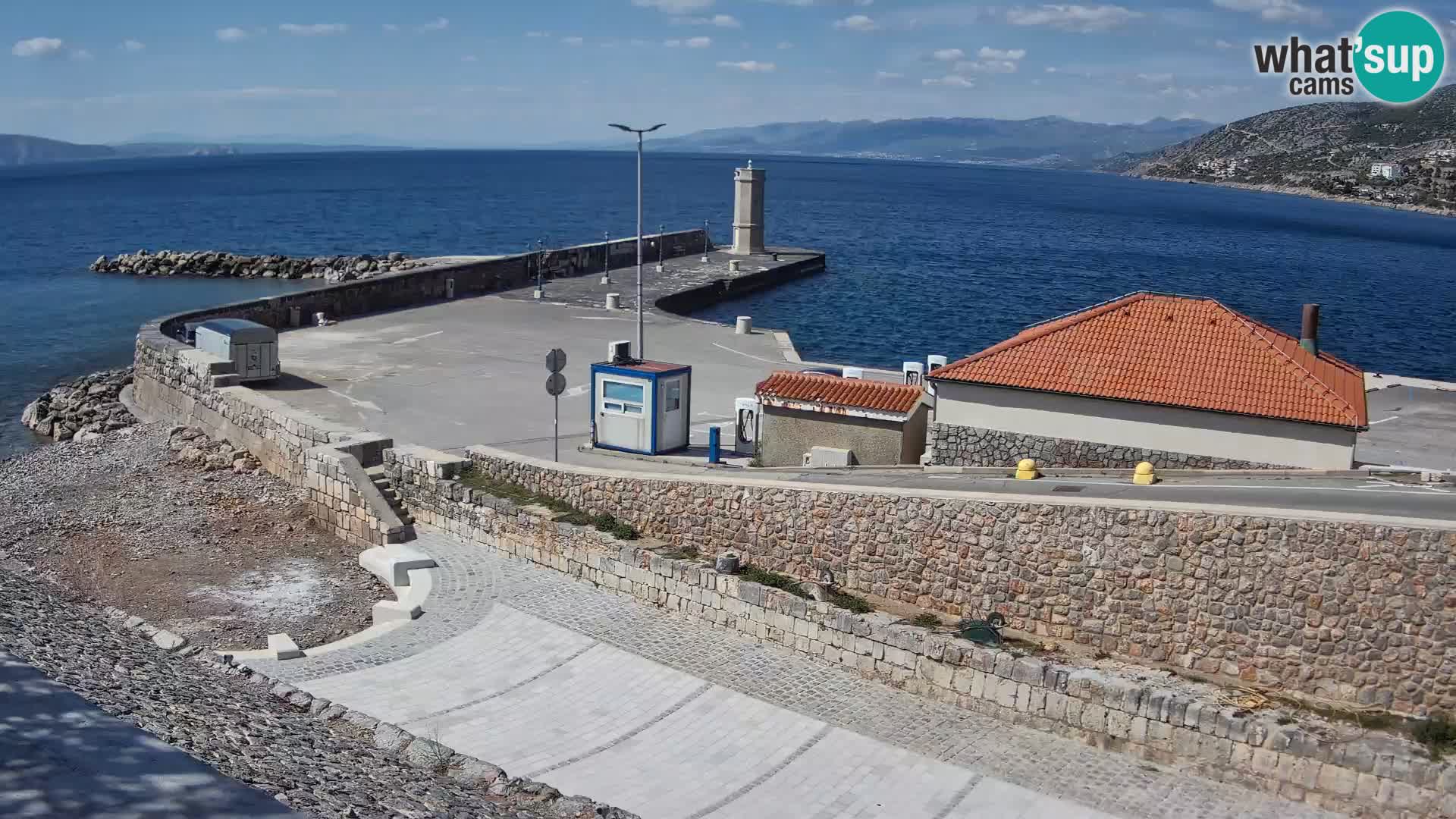 Senj Harbour Webcam – Breakwater & Lighthouse Live View