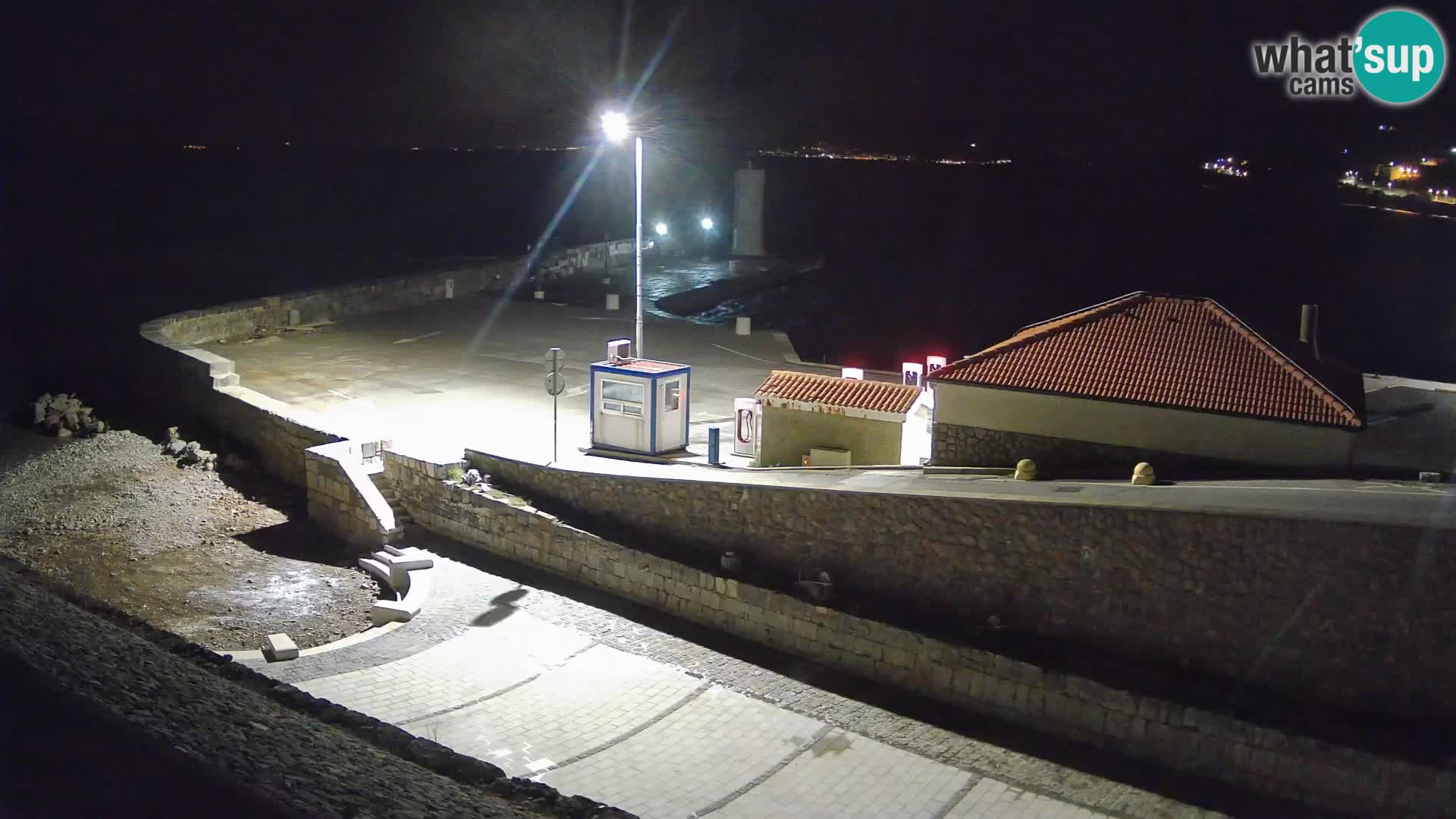 Senj Harbour Webcam – Breakwater & Lighthouse Live View
