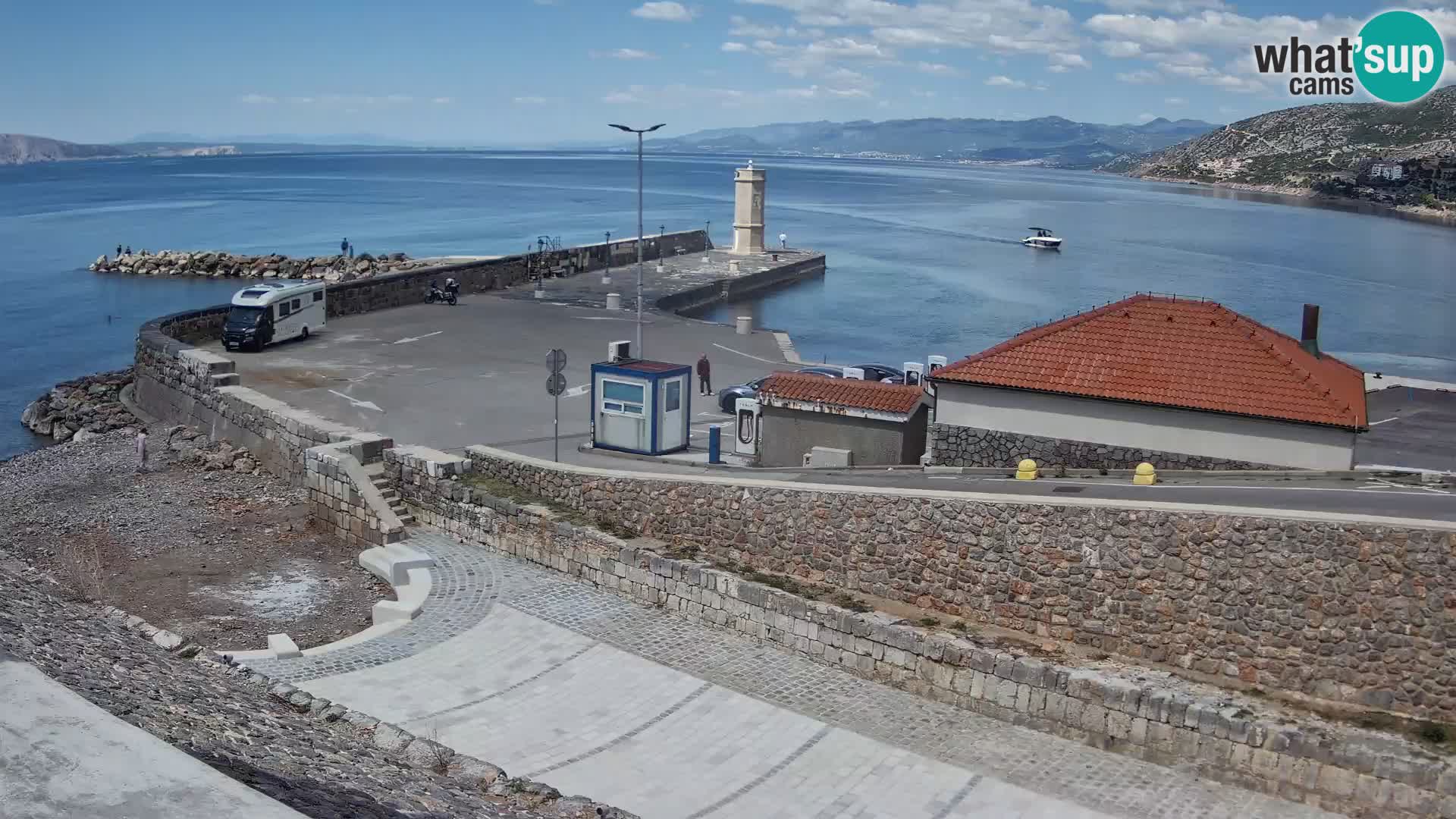 Senj Harbour Webcam – Breakwater & Lighthouse Live View